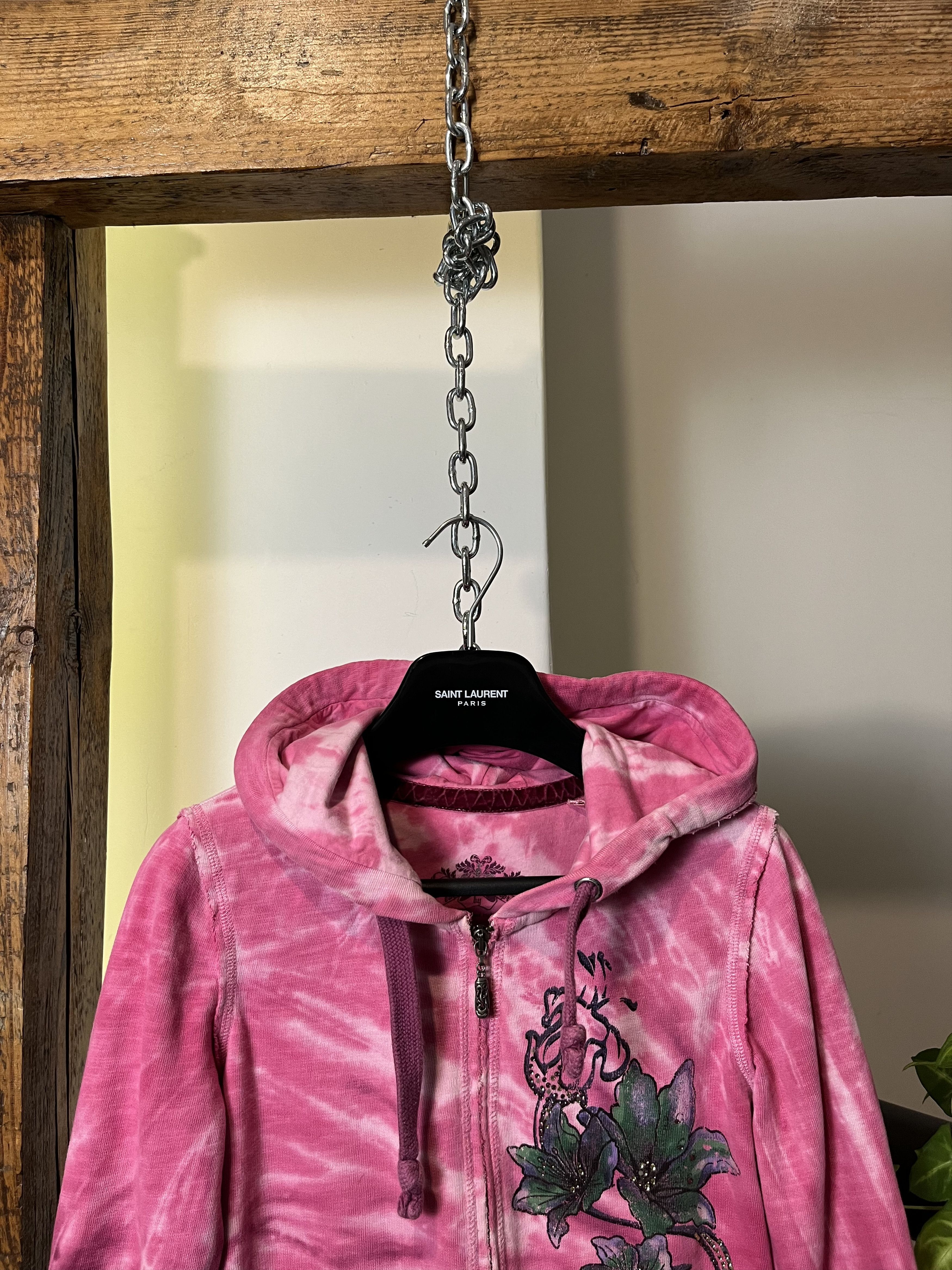 Christian Audigier × Ed Hardy × Vintage Vintage Ed Hardy Style Bird Flowers Tattoo Zip Hoodie Size US XS / EU 42 / 0 - 4 Thumbnail
