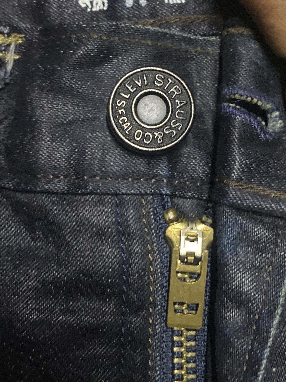 Levi's Levis Y2K Black Denim Distressed Slim Fit Jeans Size US 30 / EU 46 - 9 Thumbnail
