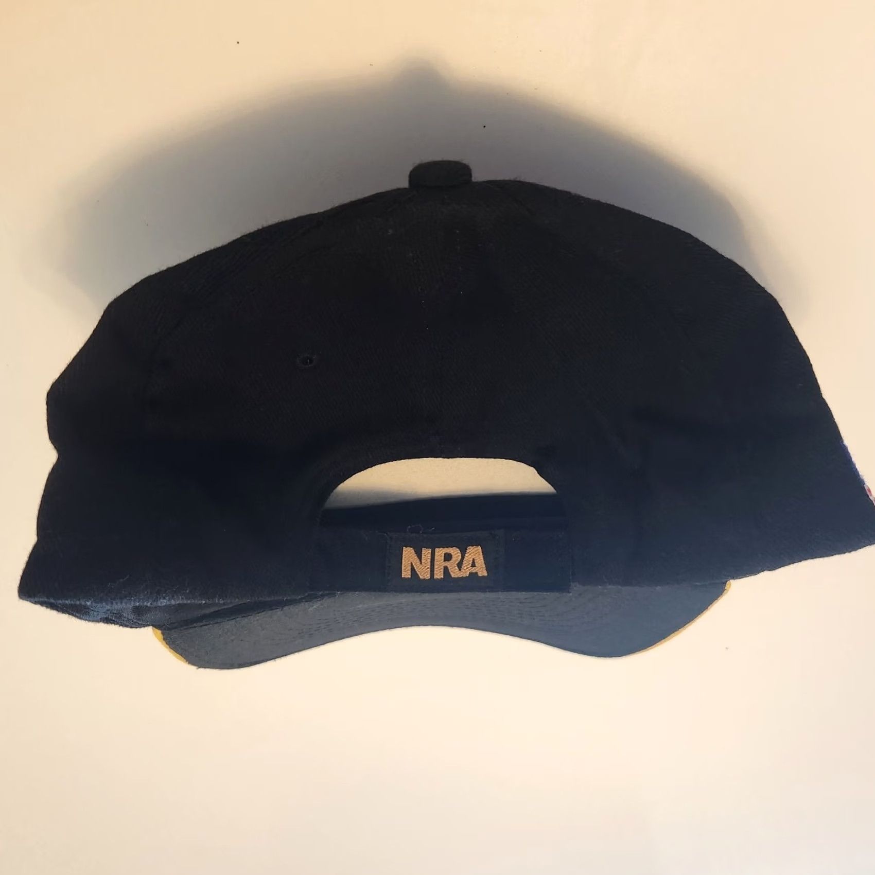 Bally NRA Hat Mens One Size Fits All Black New Embroidered American Flag Adjustable Ball Cap Size ONE SIZE - 3 Thumbnail