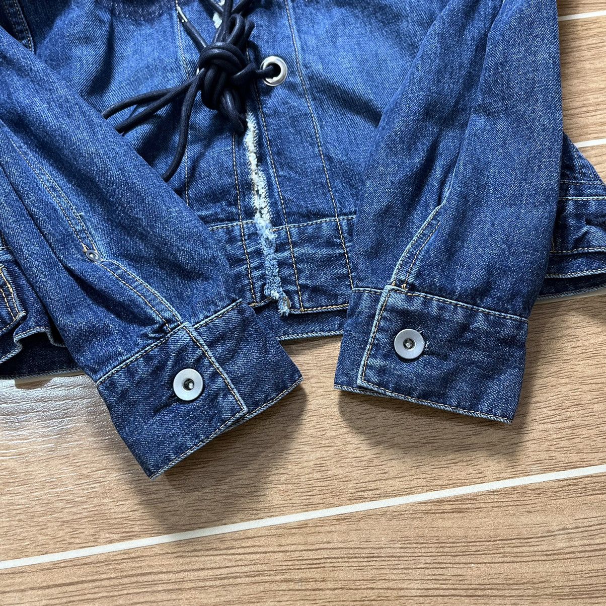 Sacai Sacai Lace Up Denim Jacket Size S / US 4 / IT 40 - 14 Thumbnail