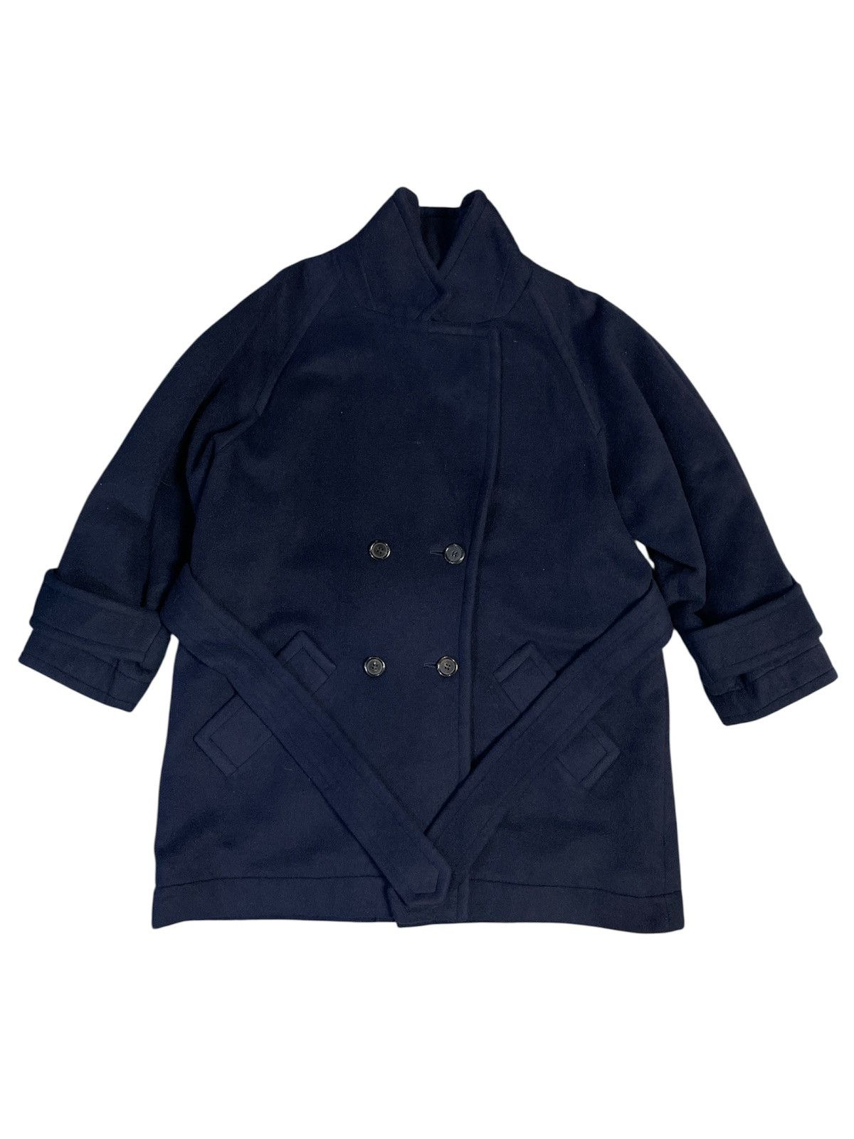 Givenchy Vintage Givenchy Life Double Breasted Wool Coat Size US M / EU 48-50 / 2 - 1 Thumbnail