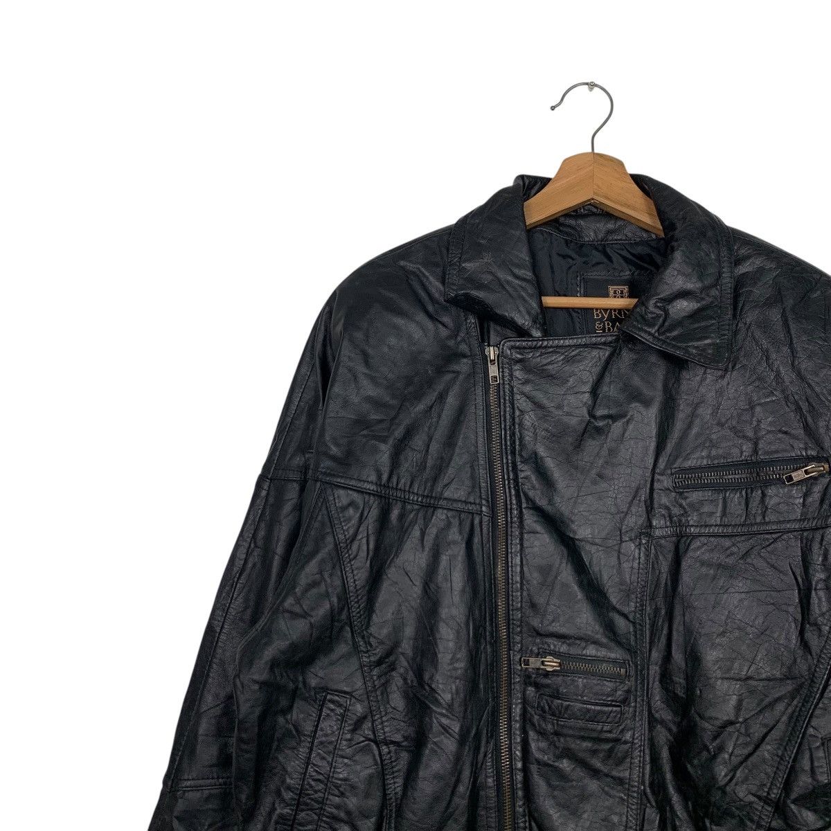 Leather Vintage 90's BYRNES & BAKER Leather Jacket #2510-C113 Size US M / EU 48-50 / 2 - 6 Thumbnail