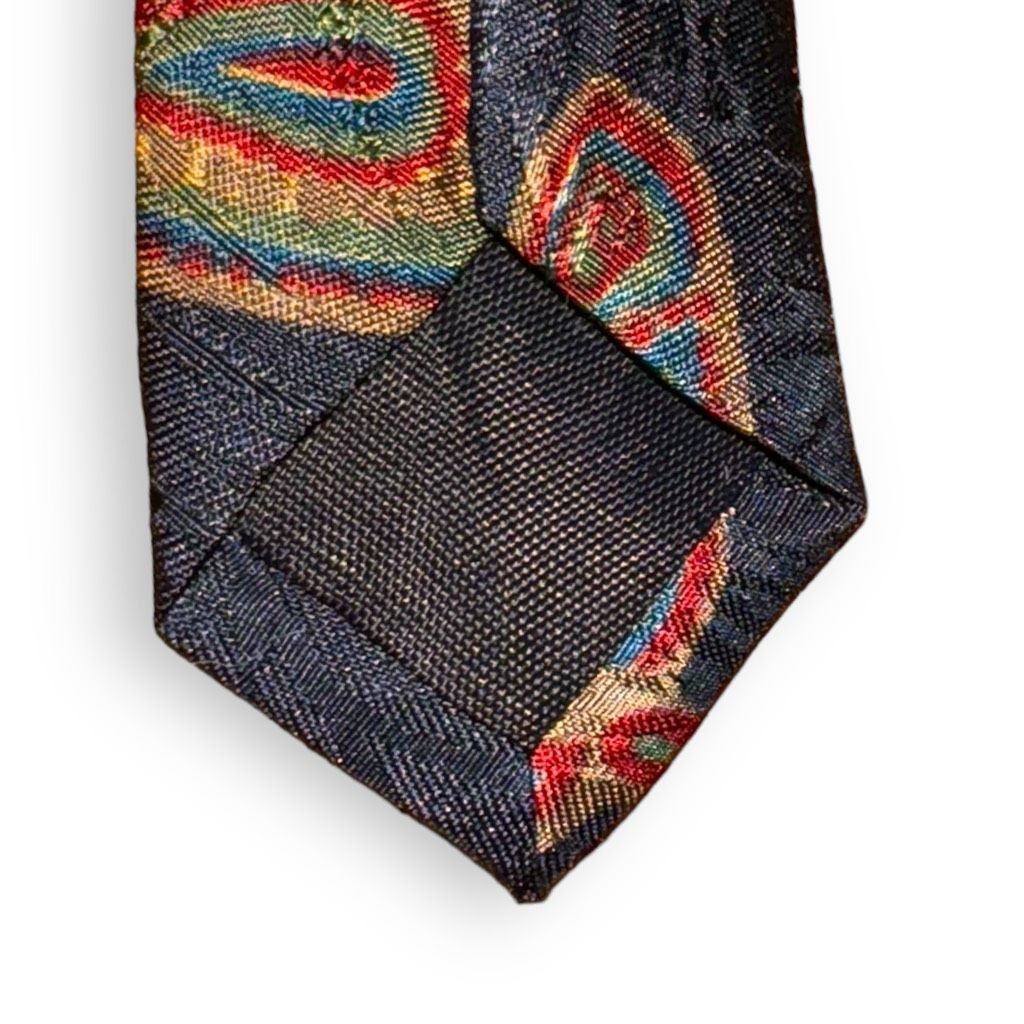 Aquascutum Aquascutum of London Navy Paisley Hand Finished in London Ti Size ONE SIZE - 6 Thumbnail