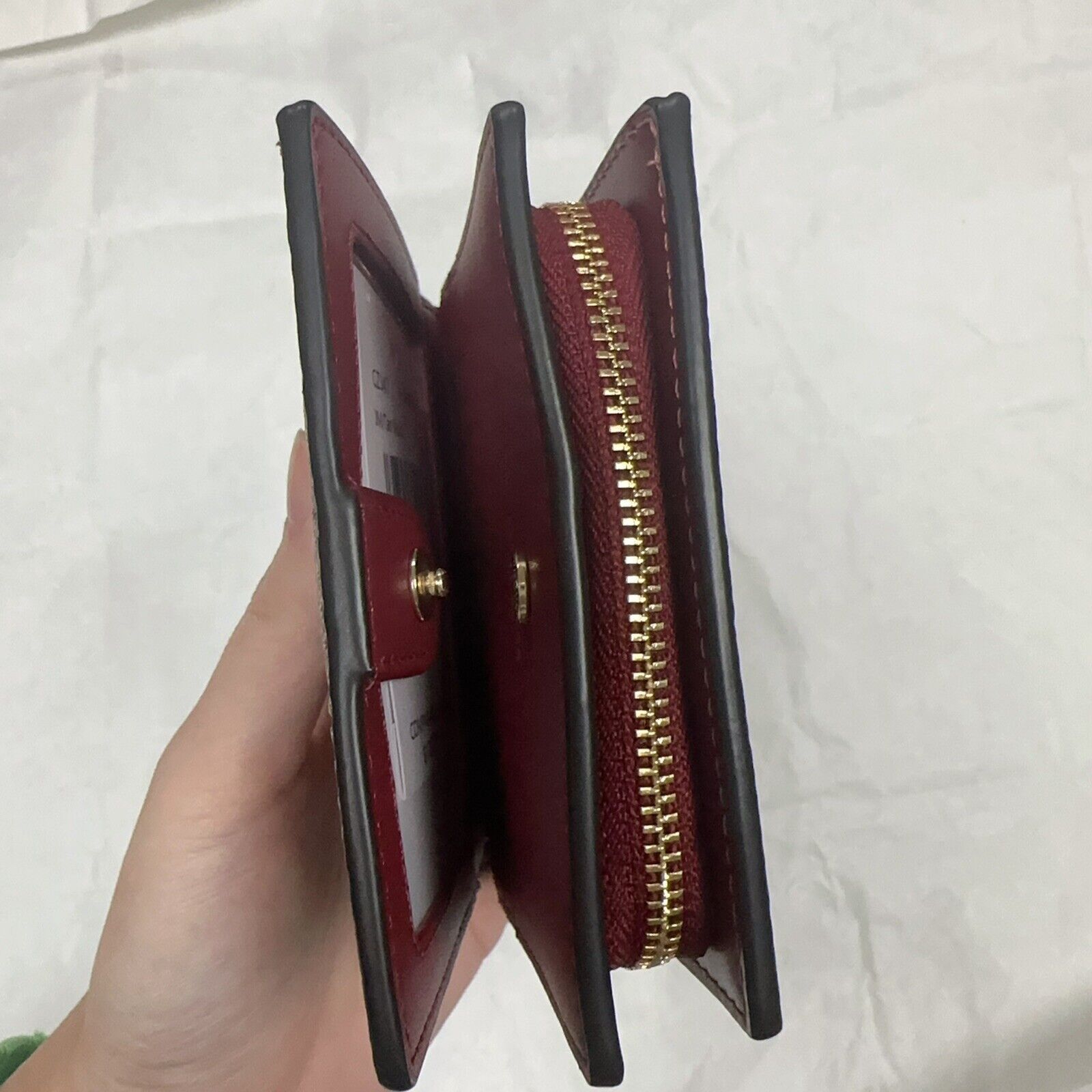 Coach NWT Limited Coach Snap Wallet CZ347 Canvas Pink Cherry Size ONE SIZE - 7 Thumbnail