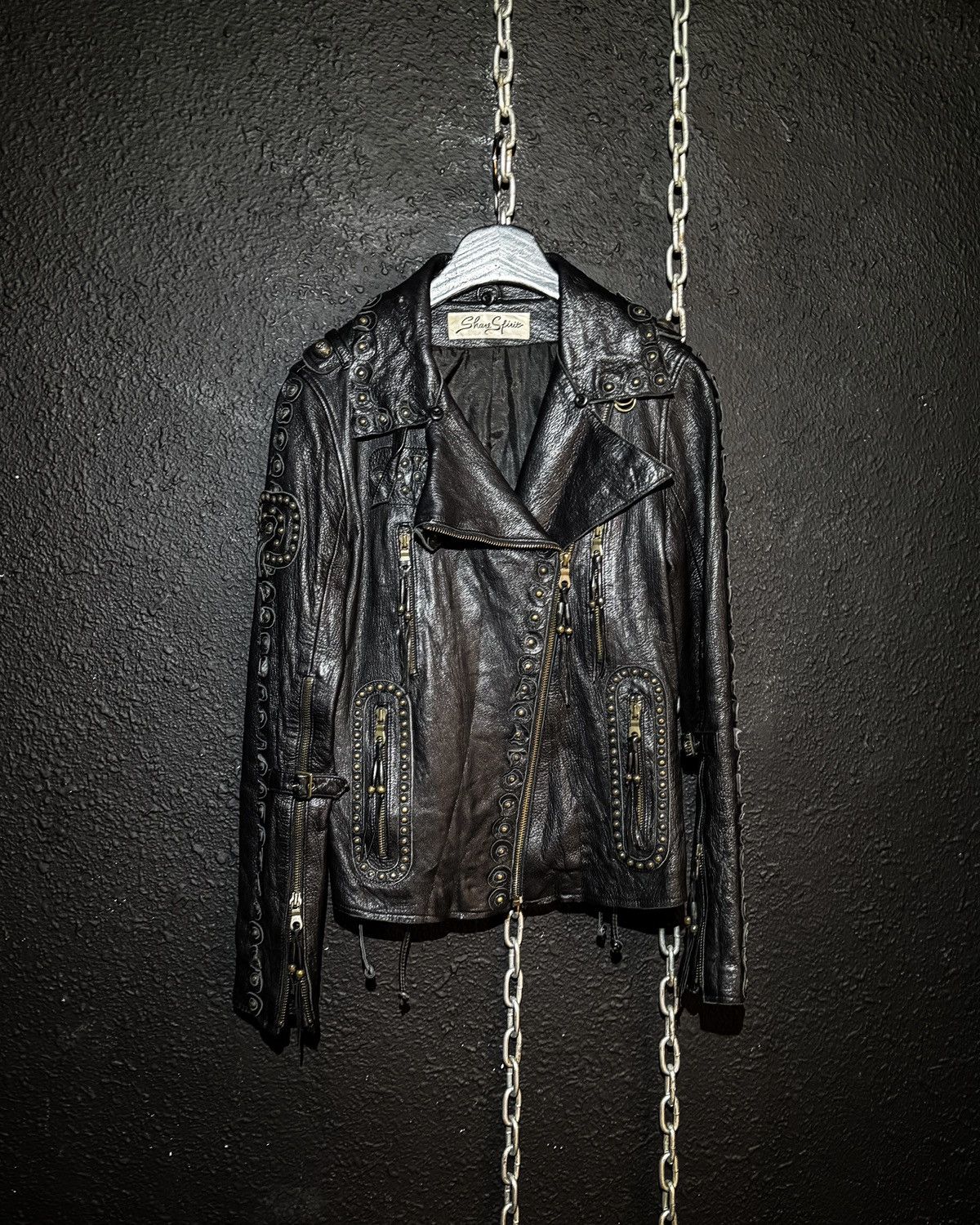 Share Spirit Homme Share Spirit - Goat leather rider jacket Size US S / EU 44-46 / 1 - 9 Thumbnail