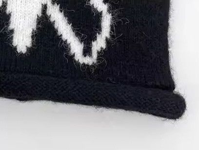 Japanese Brand Winter Thickened Butterfly Jacquard Devil Ears Beanies Cap Size ONE SIZE - 4 Thumbnail