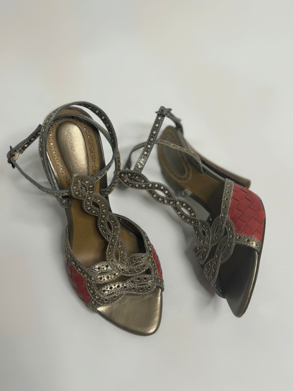 Bottega Veneta × Vintage Vintage Bottega Heels Size US 8 / IT 38 - 1 Thumbnail