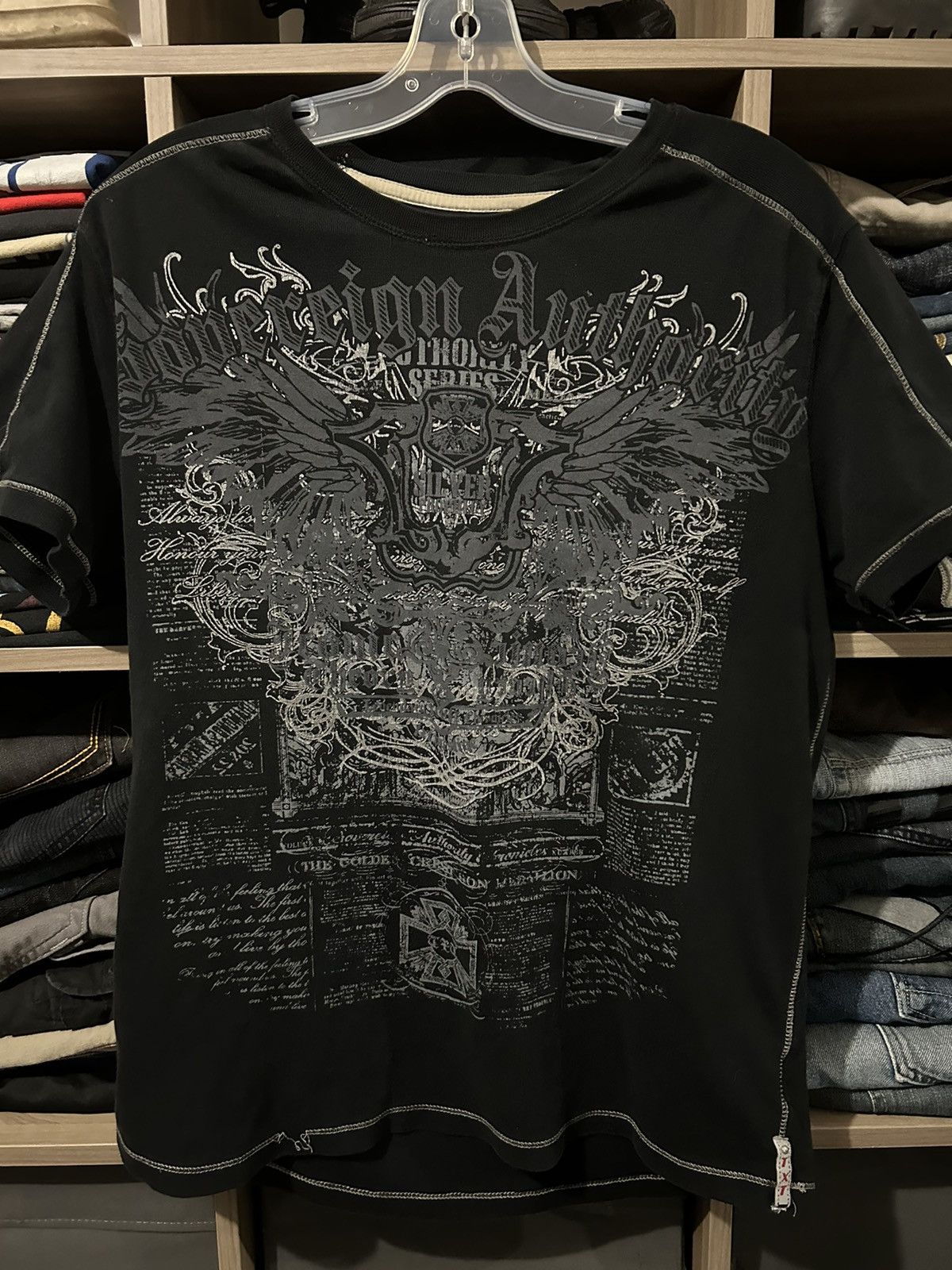 Affliction × Japanese Brand × Jnco Crazy Y2K Emblem AOP Affliction ...