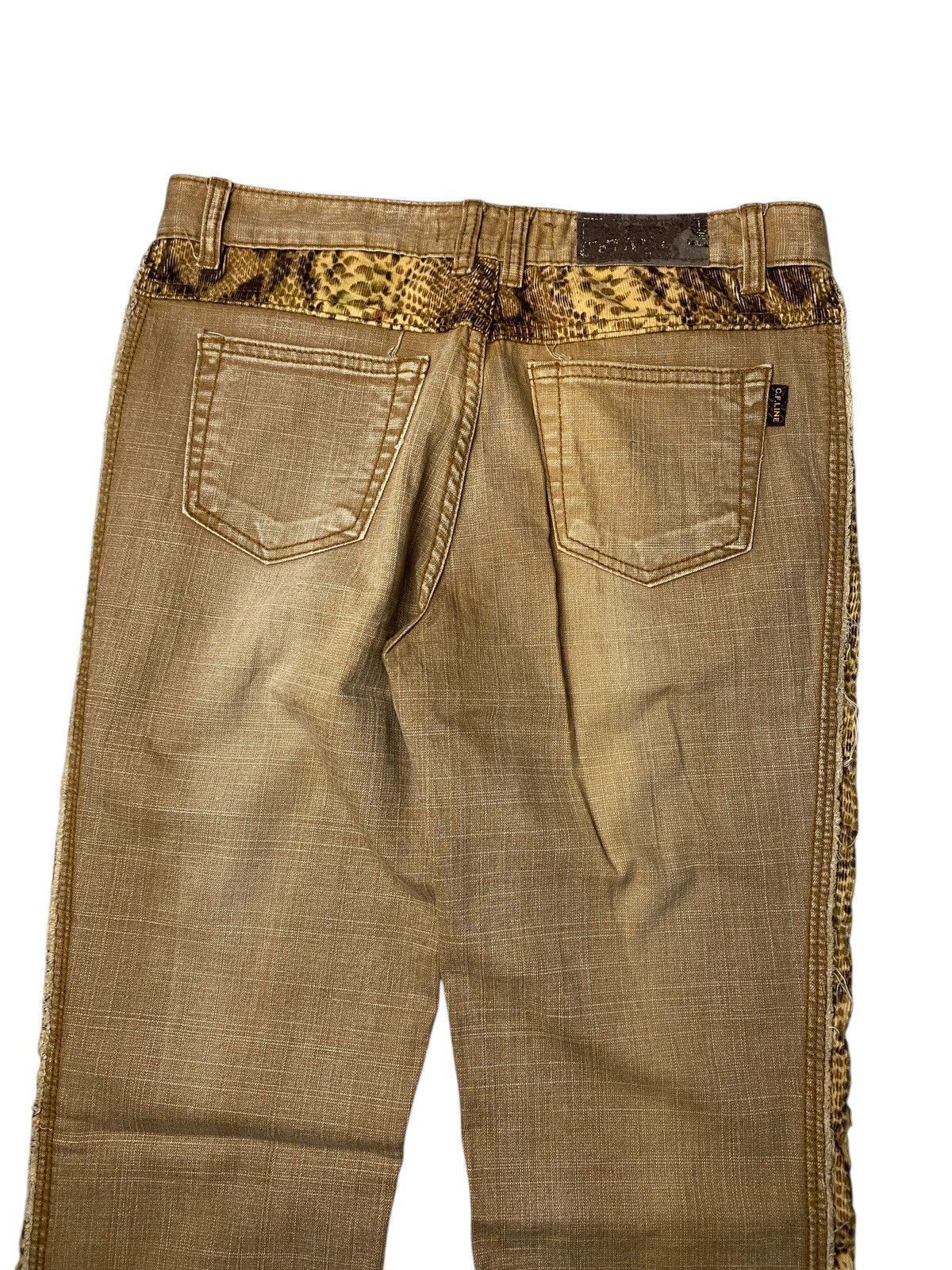 If Six Was Nine 2000's CFLine Flared Snake Pattern Bootcut Pants Size US 28 / EU 44 - 4 Thumbnail