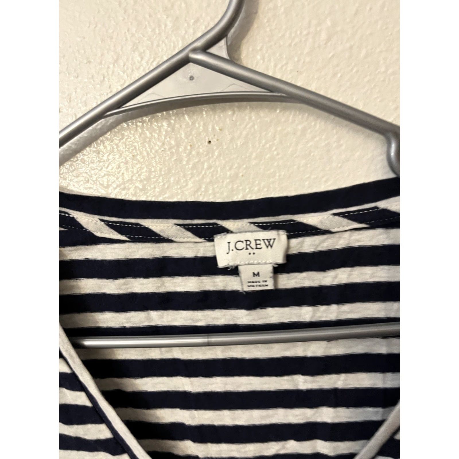 J.Crew J. Crew Factory Striped Tank Top Multicolor Women M V-Neck Sleeveless Shirt/Top Medium AO916 Size M / US 6-8 / IT 42-44 - 2 Thumbnail