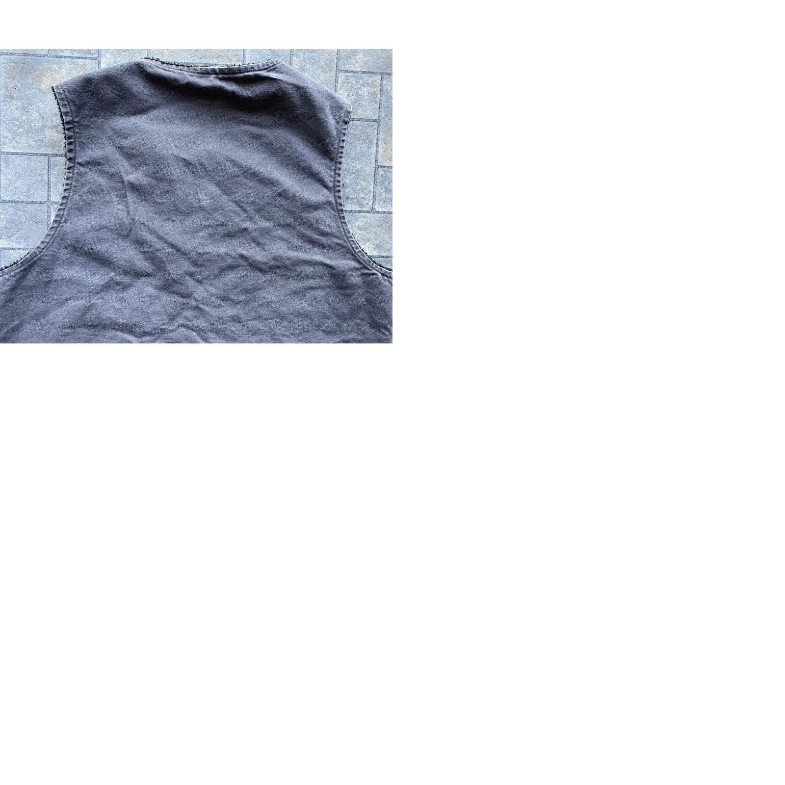 Carhartt VINTAGE Carhartt V26 GVL Vest Men XL Tall Gray Sherpa Lined Embroidery Big & Tall Embroidered Cotton Vest Size US XL / EU 56 / 4 - 9 Thumbnail