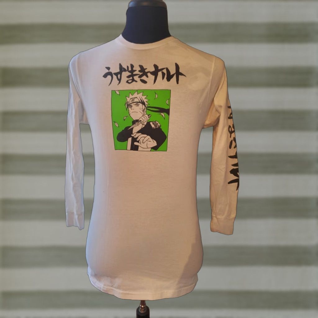 Vintage Naruto Shippuden Shonen Jump Anime Long Sleeve White Shirt Size Medium Mens Shirt White Naruto Graphic Print Logo Crew Neck Regular Fit M Size US M / EU 48-50 / 2 - 1 Thumbnail