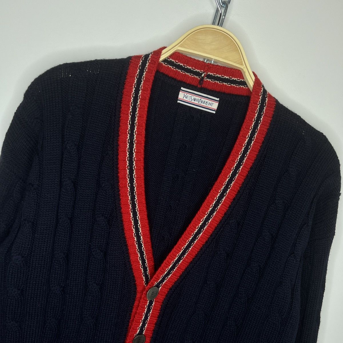 Yves Saint Laurent Vintage Yves Saint Laurent YSL Cardigan Wool Sweater Jumper Size US M / EU 48-50 / 2 - 4 Thumbnail