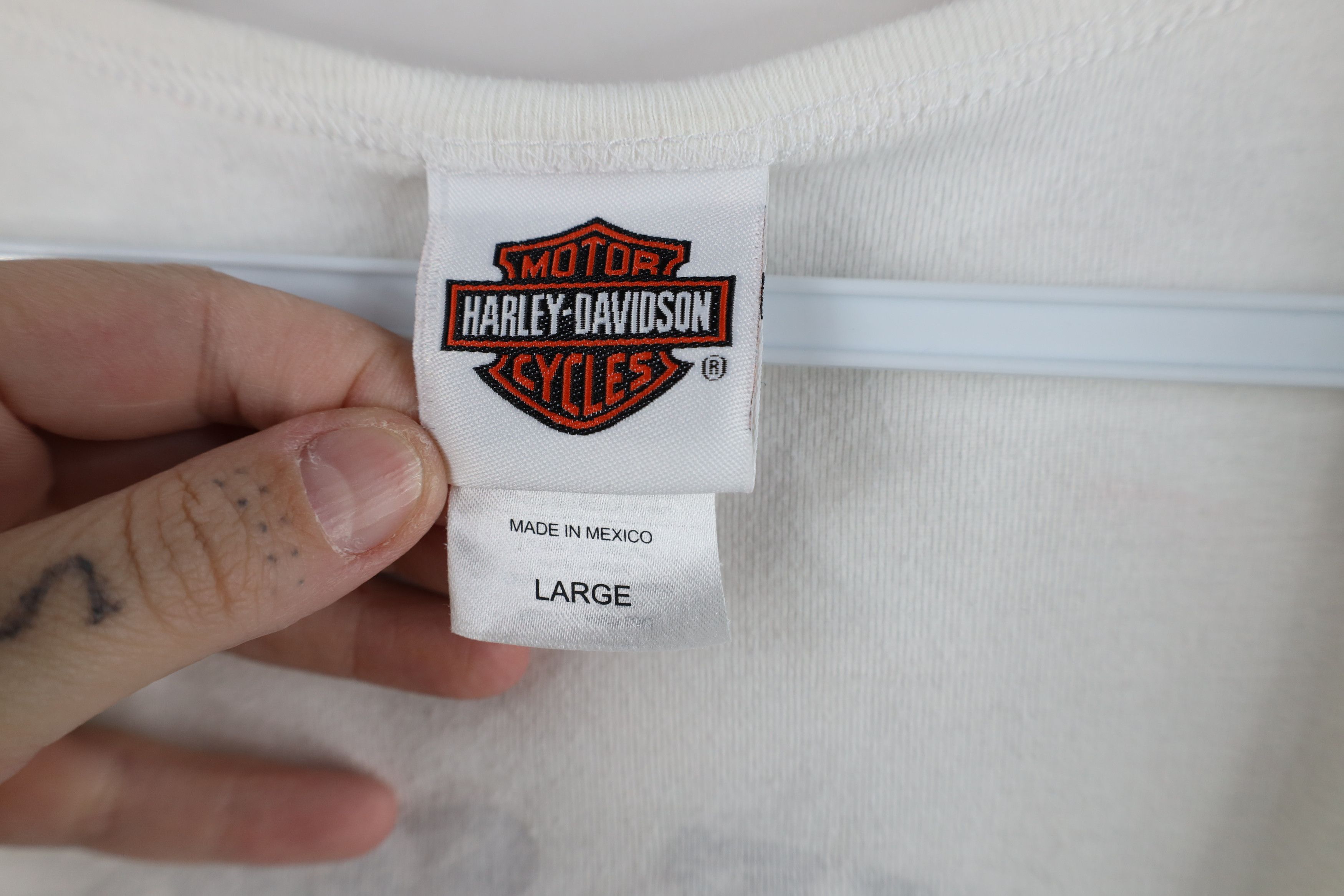 Harley Davidson × Vintage Vintage Y2K Harley Davidson Knit Lucky Shamrock T-Shirt Size US L / EU 52-54 / 3 - 6 Thumbnail