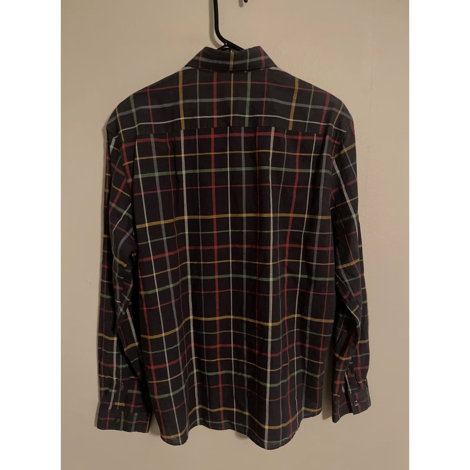 johnnie-O Johnnie-O Featherweight Burnley Charcoal L/S Button Up Shirt M Mens Gray Plaid Size US M / EU 48-50 / 2 - 4 Thumbnail