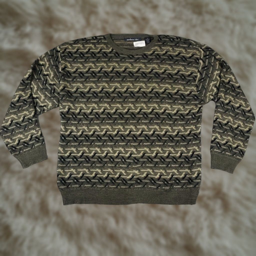 Vintage Northern Isles Striped Crew Neck Pullover Sweater Mens XL Blue Size US XL / EU 56 / 4 - 1 Thumbnail