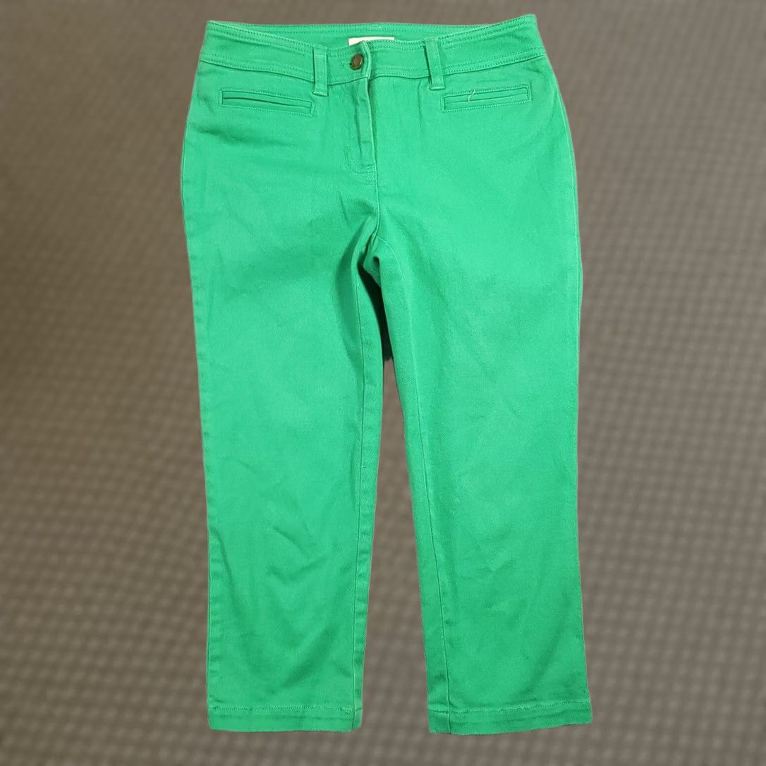 Jones New York Jones New York Sport Capri Pants Women’s 2P Petite Green Chino Stretch Pockets Size 26" / US 2 / IT 38 - 1 Thumbnail