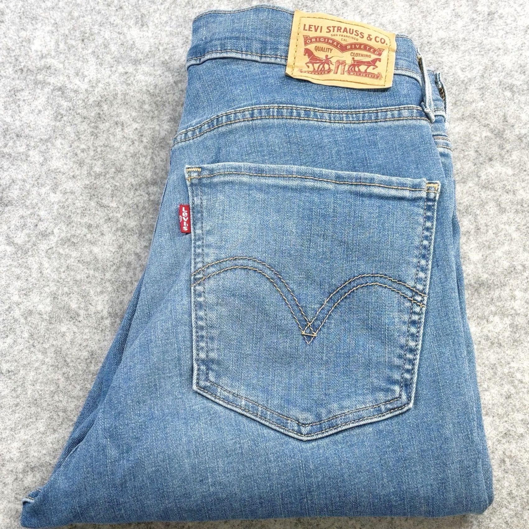 Levi's Levi’S mile high super skinny jeans women'S blue zip fly pants denim classic Size 30" / US 8 / IT 44 - 4 Thumbnail