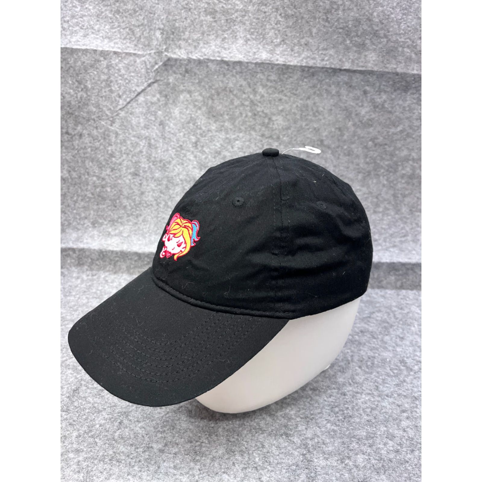 Vintage Loot Crate Harley Quinn Hat Cap Strap Back One Size Adult Black Cotton Baseball Cap Unisex Size ONE SIZE - 4 Thumbnail