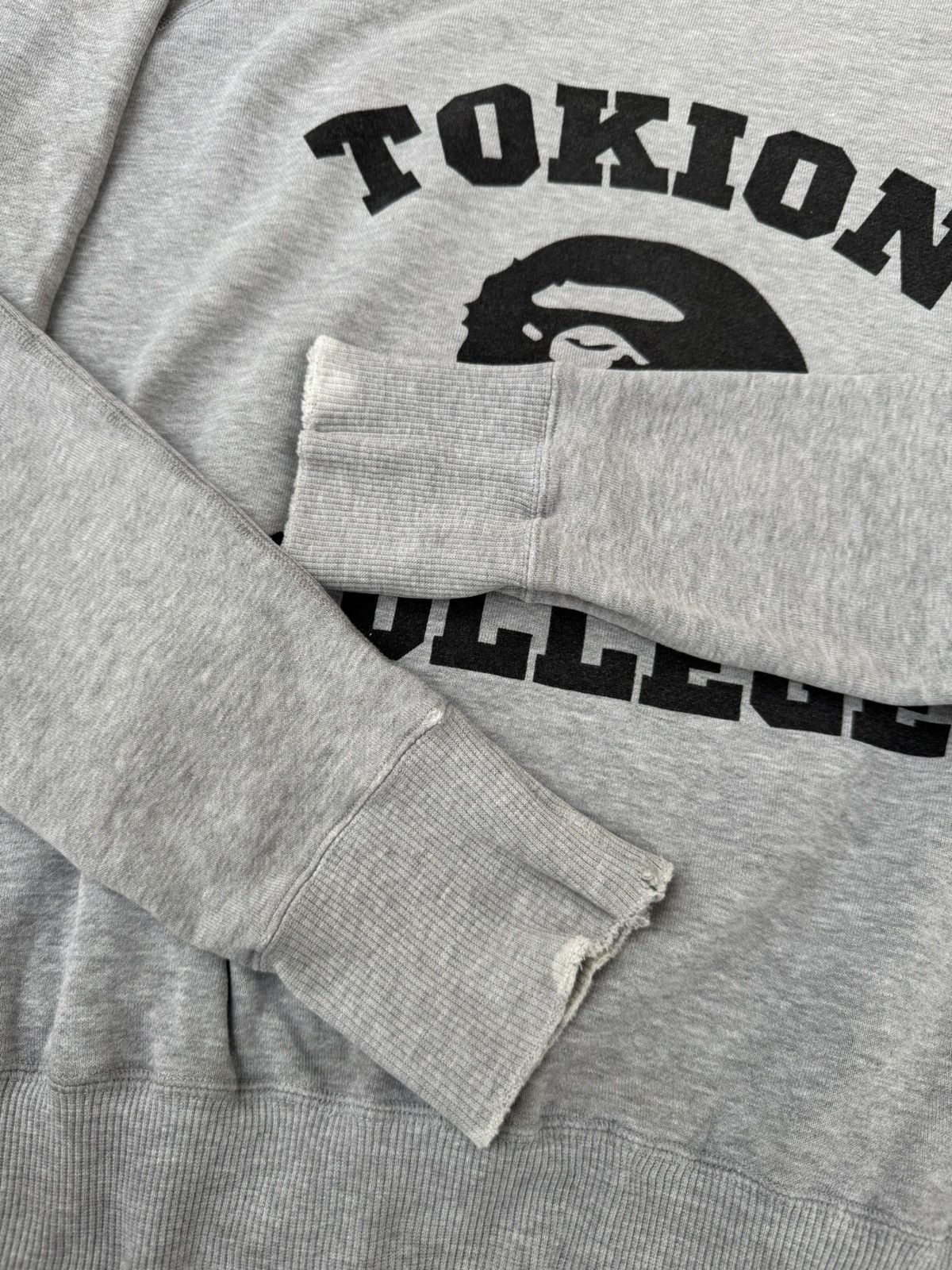 Bape × Nigo Vintage 90s Distressed Bape Tokion College Size US L / EU 52-54 / 3 - 3 Thumbnail