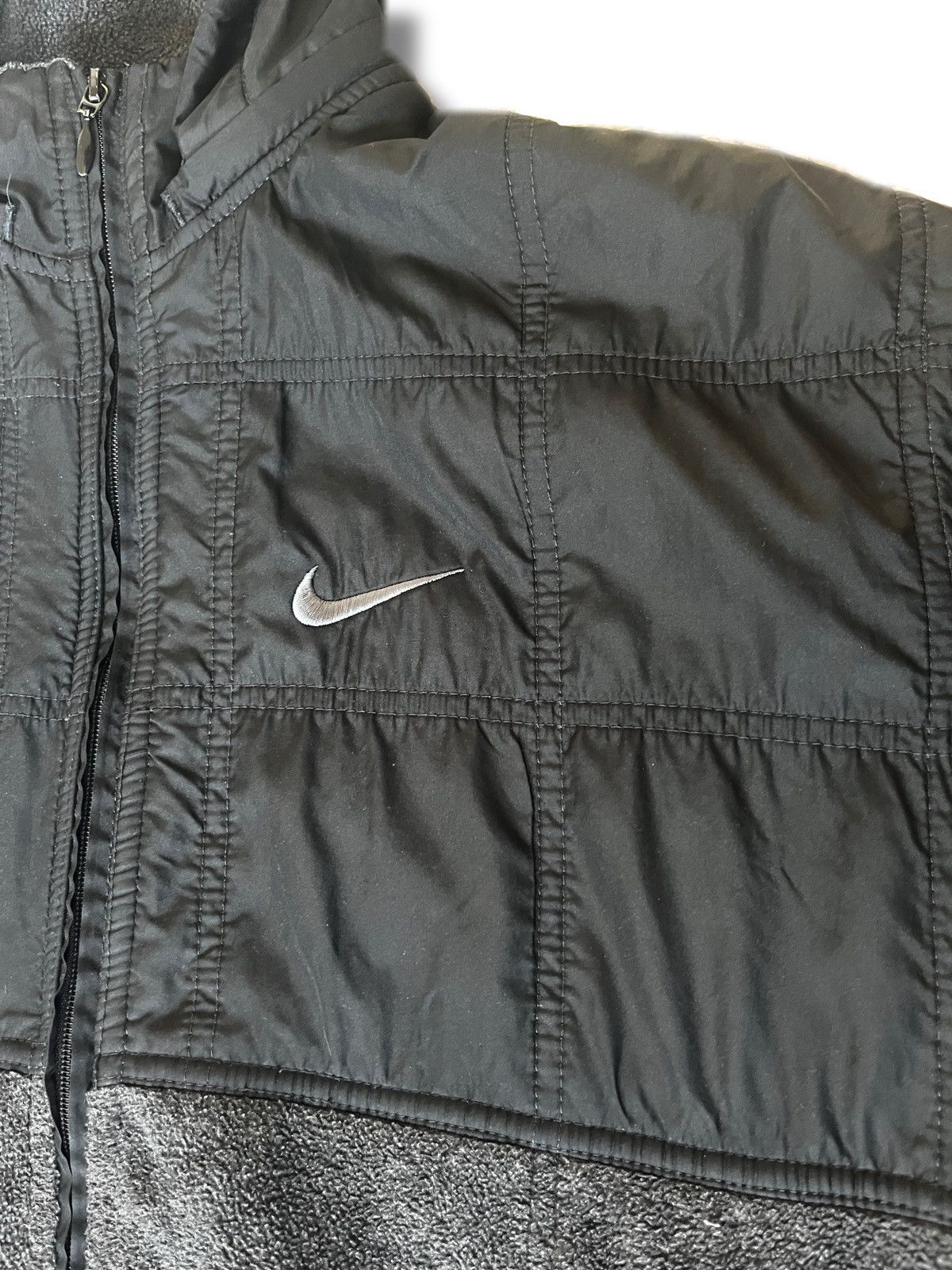 Nike Vintage Y2K Nike Drill Swoosh Hoodie Size US L / EU 52-54 / 3 - 3 Thumbnail