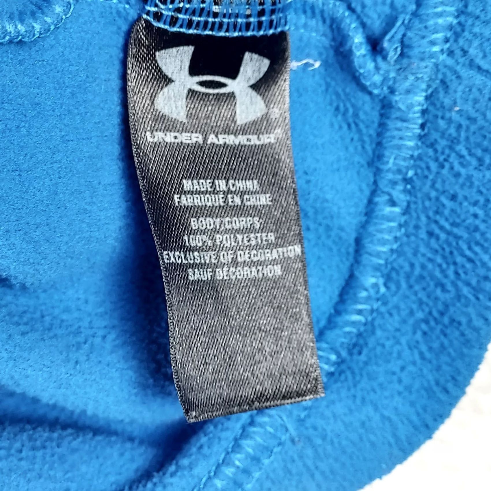Under Armour Under Armour Mens Medium Blue 1/4 Zip Fleece Pullover Sweatshirt Mock Neck Loose Fit Size US M / EU 48-50 / 2 - 6 Thumbnail