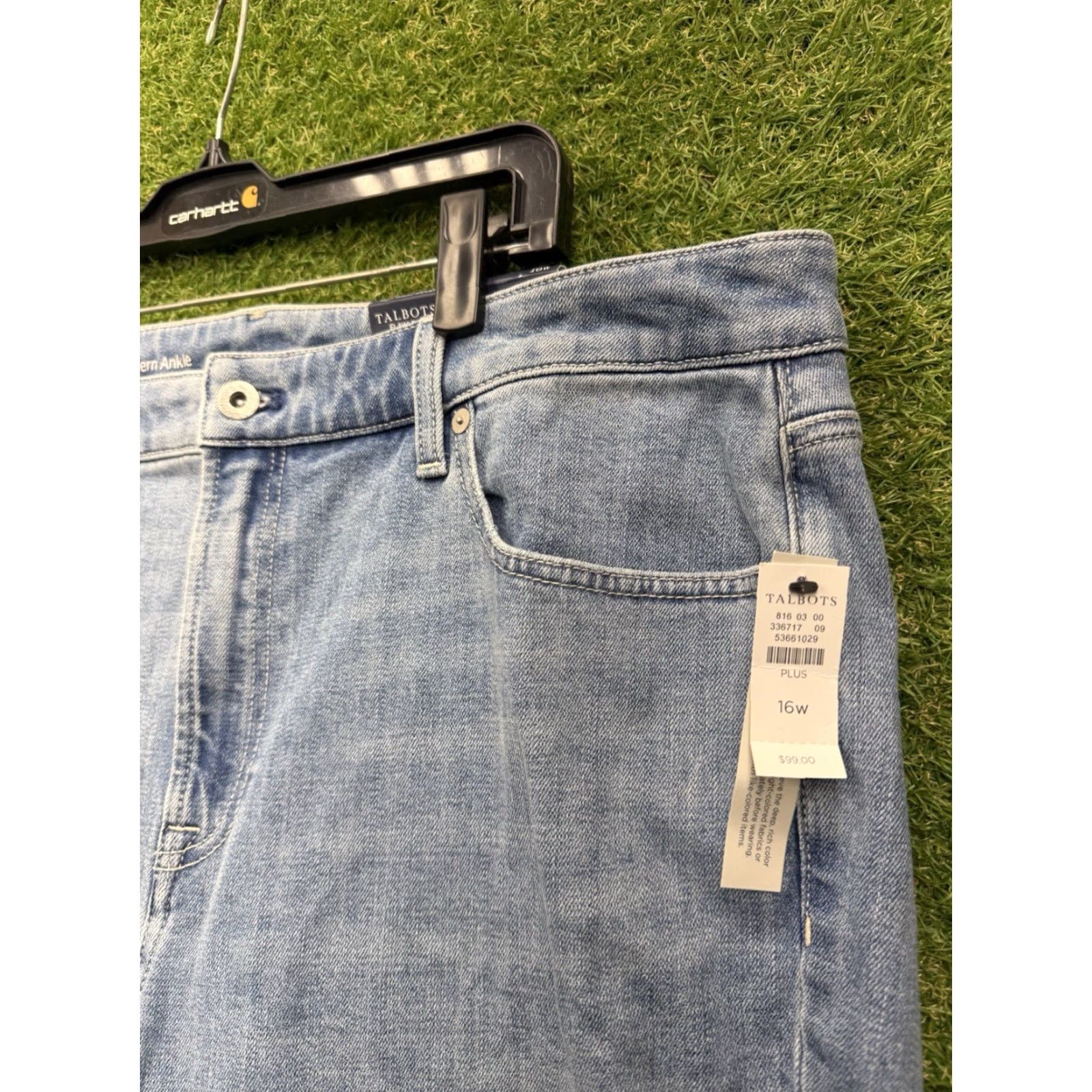 Talbots Talbots Jeans Womens 16W Flawless High Waist Modern Ankle Denim 5 Pocket NWT Size 38" / US 16 / IT 52 - 2 Thumbnail