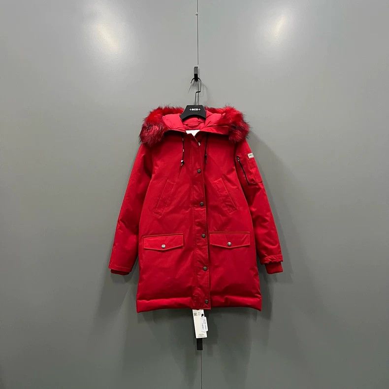 Kenzo KENZO Red fur-lined parka Size S / US 4 / IT 40 - 1 Thumbnail