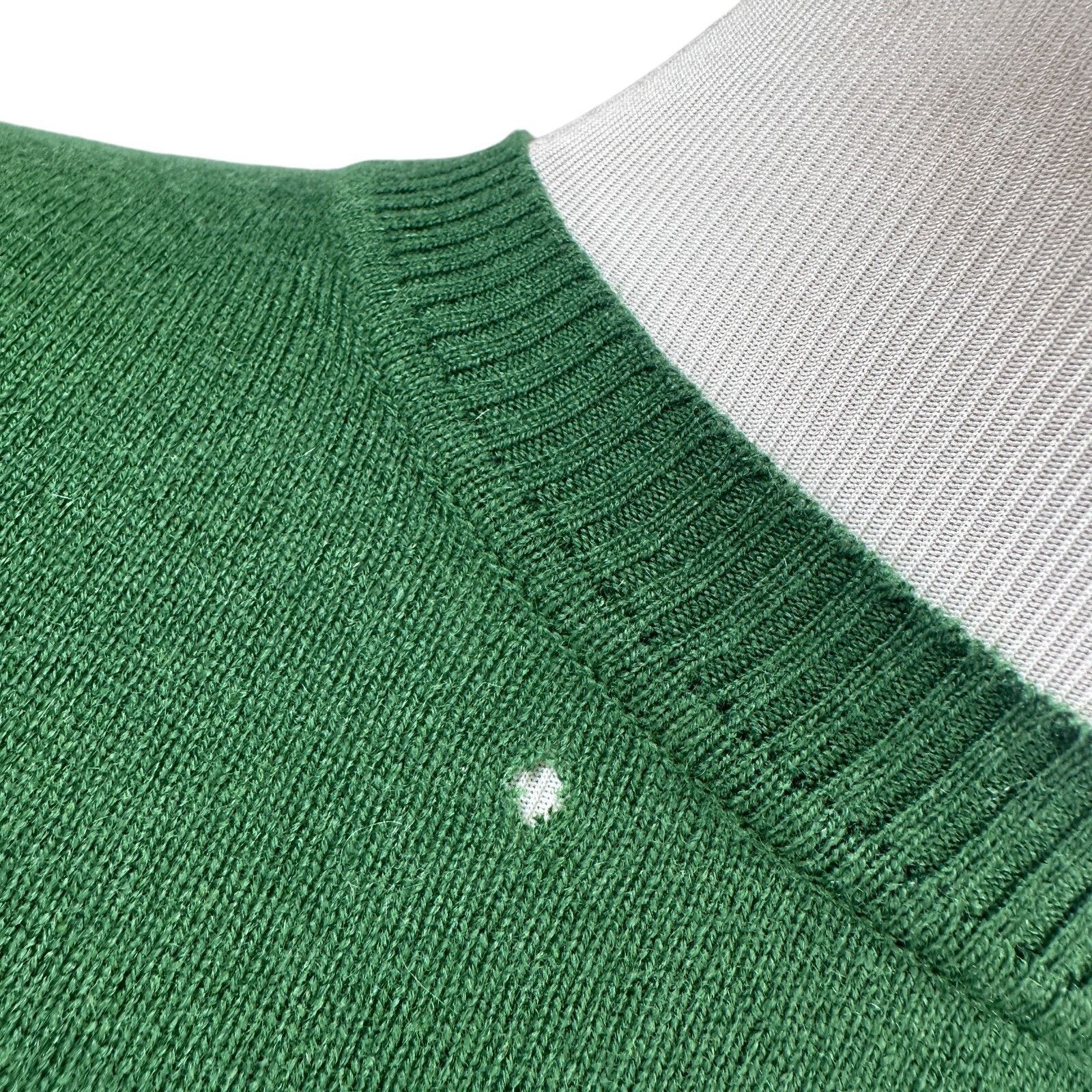 Hermes Hermes Paris Short Sleeve Cashmere Sweater Women’s 36 Green Size XS / US 0-2 / IT 36-38 - 16 Thumbnail