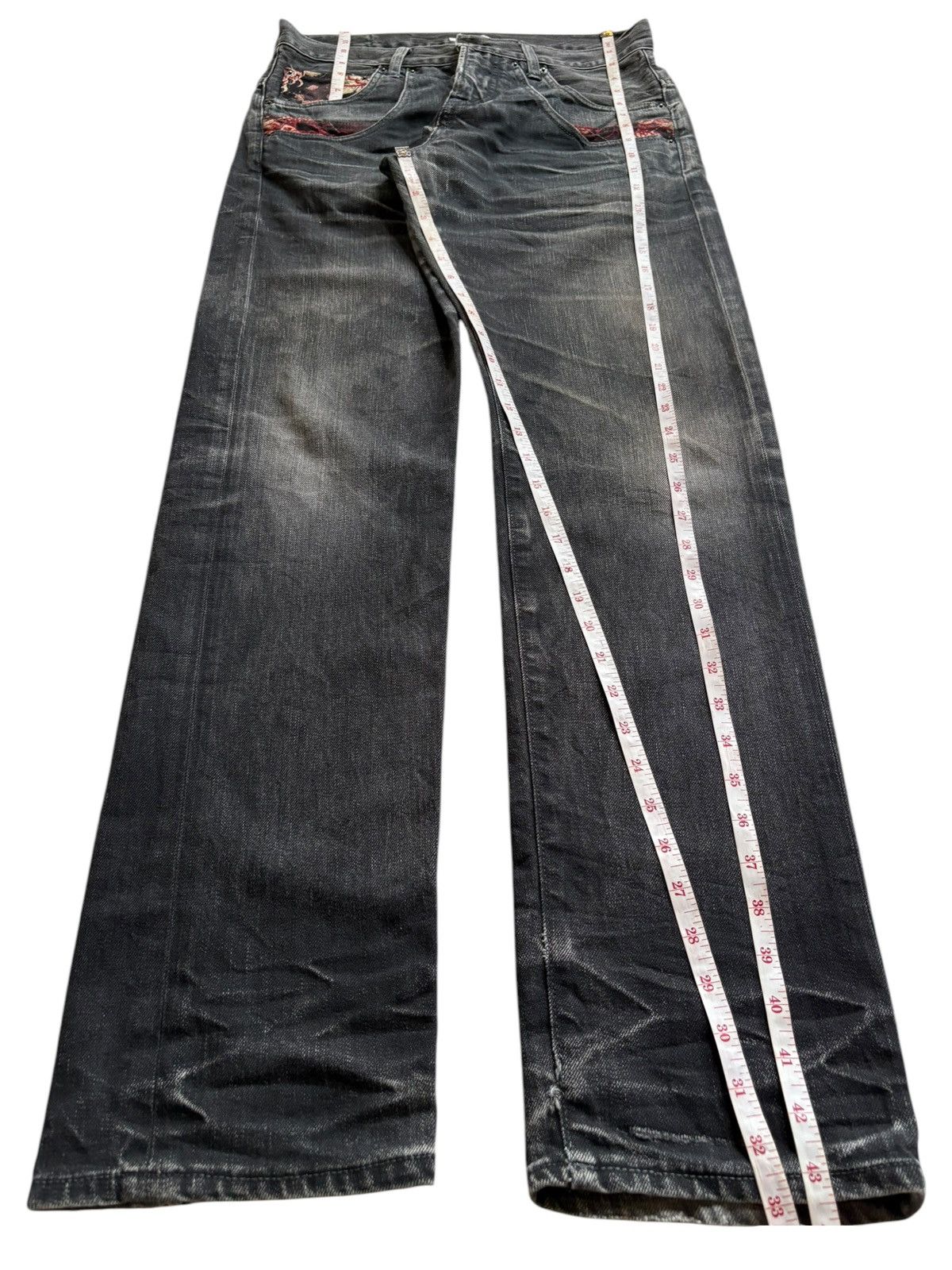 Japanese Brand Vintage Japanese Brand Bush Pant Buckle Back Jeans Size US 31 - 13 Thumbnail