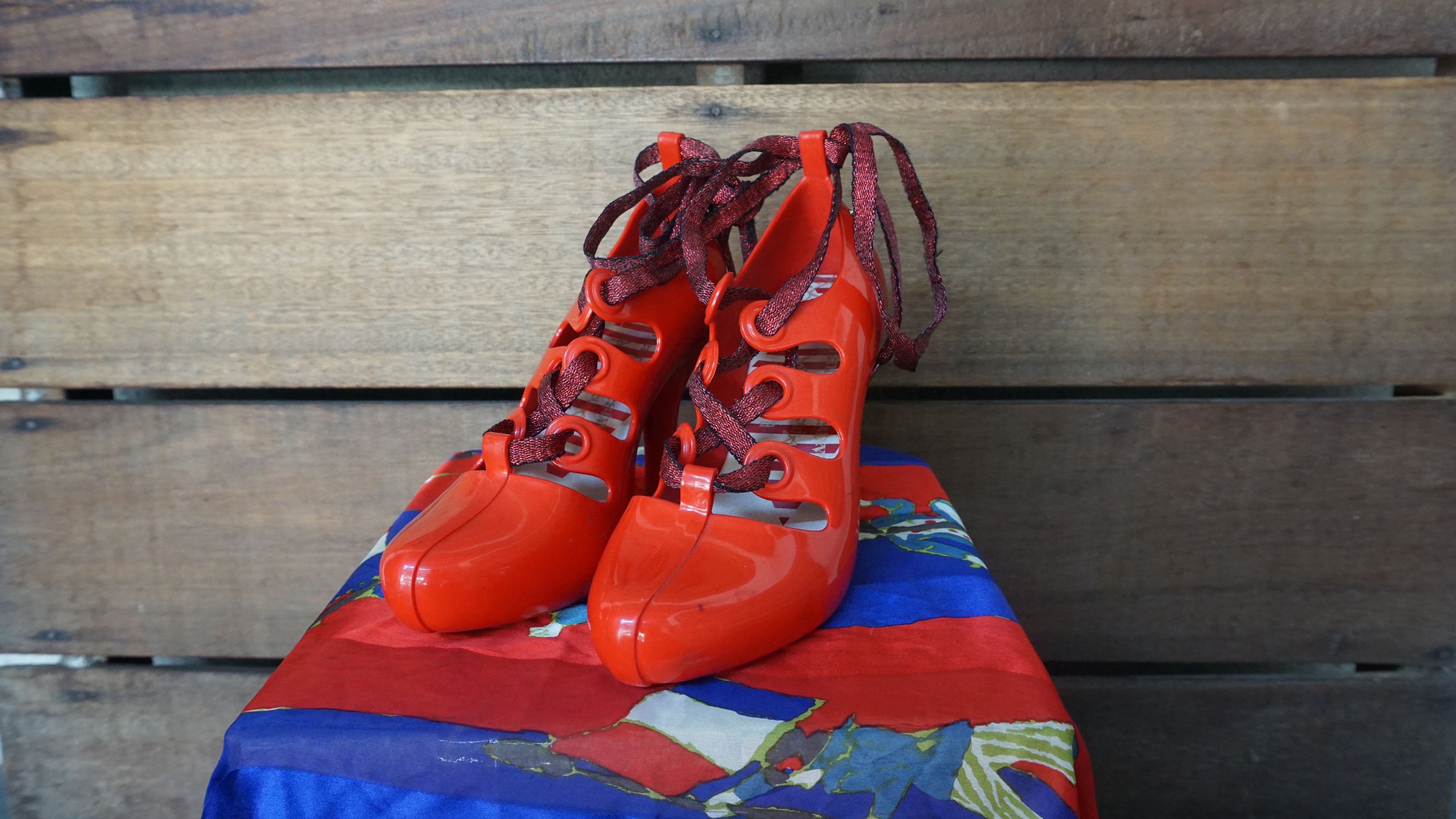 Vivienne Westwood Vivienne Westwood Anglomania Melissa red Lace Up Heels Size US 6 / IT 36 - 3 Thumbnail