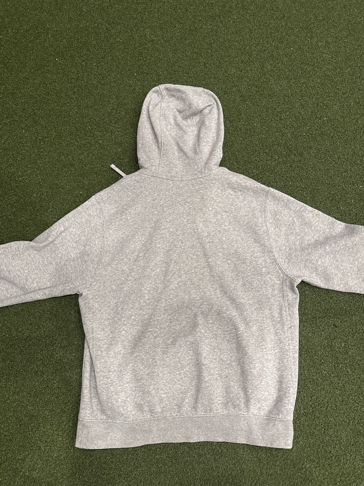 Nike Heather Gray Nike Logo Hoodie Size US M / EU 48-50 / 2 - 2 Thumbnail