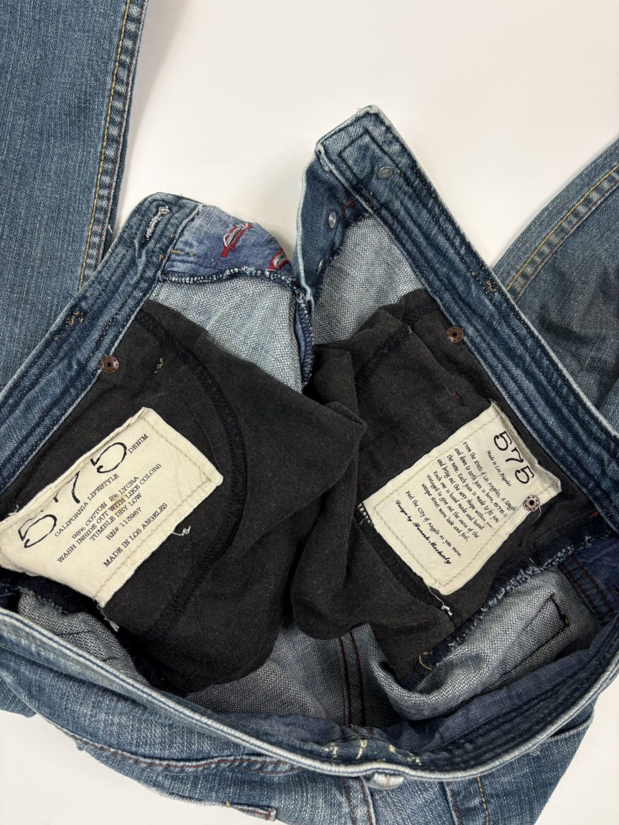 Other 2000s 575 Los Angeles Rigid Bootcut Light Wash Jeans Size US 32 / EU 48 - 8 Thumbnail
