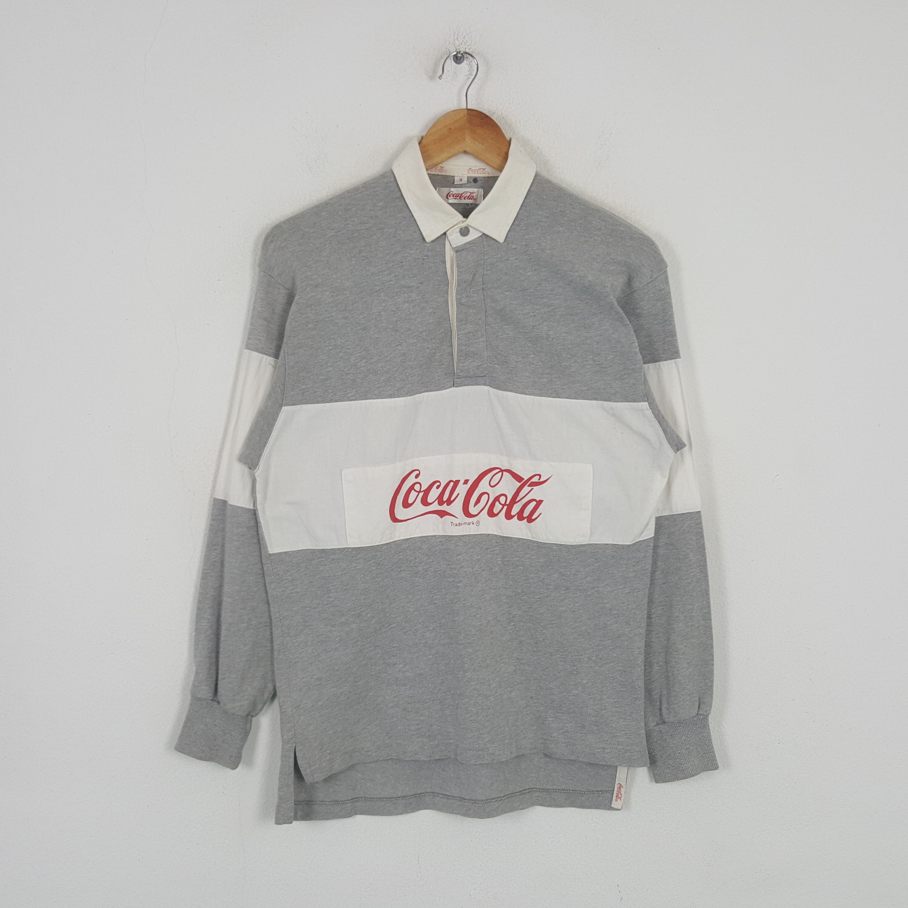 Coca Cola Vintage Coca Cola Streetwear Style Rugby Polos C285N80 Size US M / EU 48-50 / 2 - 1 Thumbnail