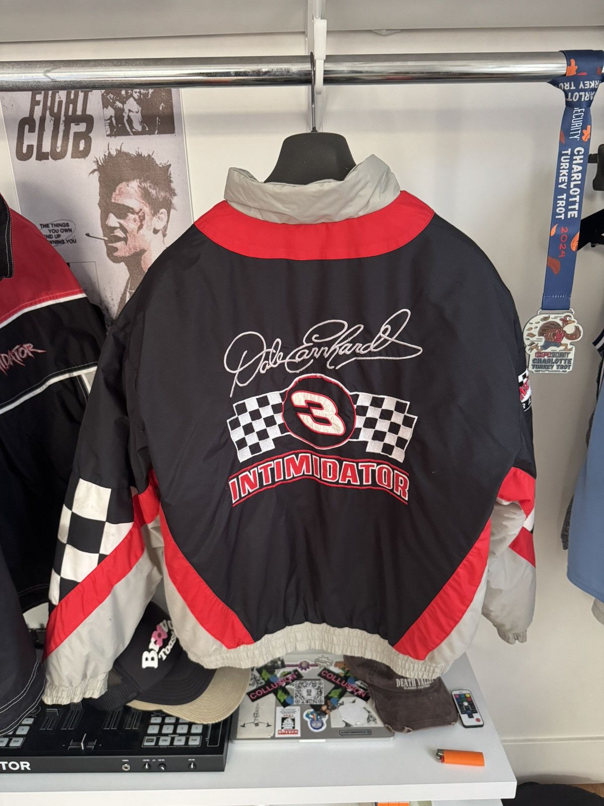 Nutmeg Vtg Nutmeg Mills Dale Earnhardt NASCAR Padded Jacket #3 L Size US L / EU 52-54 / 3 - 2 Thumbnail
