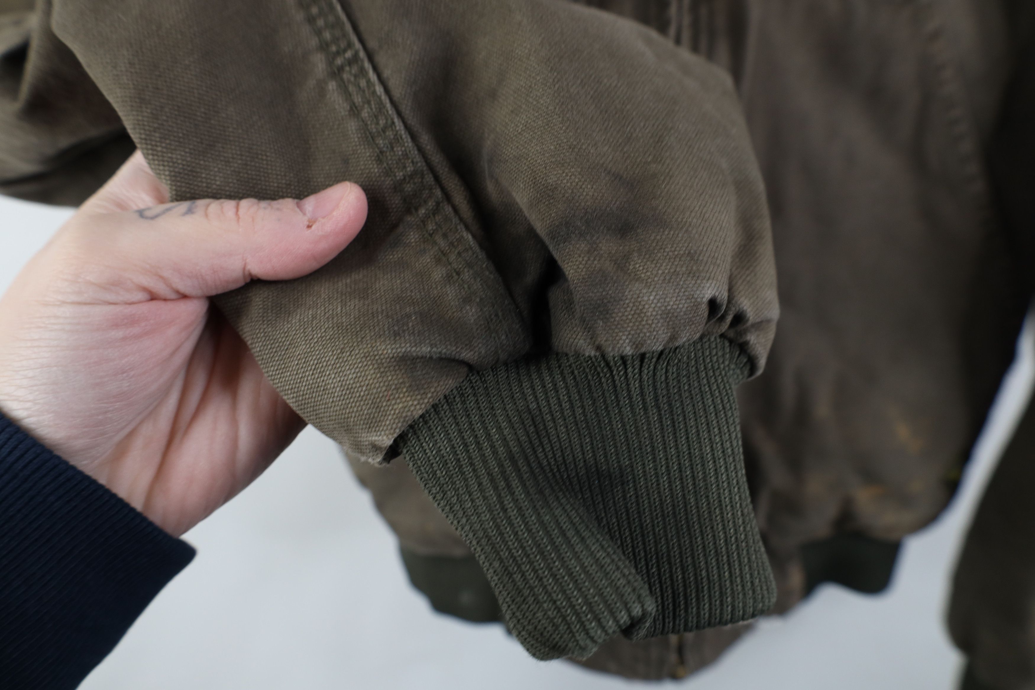 Vintage Vintage Y2K Streetwear Quilted Canvas Hooded Jacket Green Size US M / EU 48-50 / 2 - 9 Thumbnail