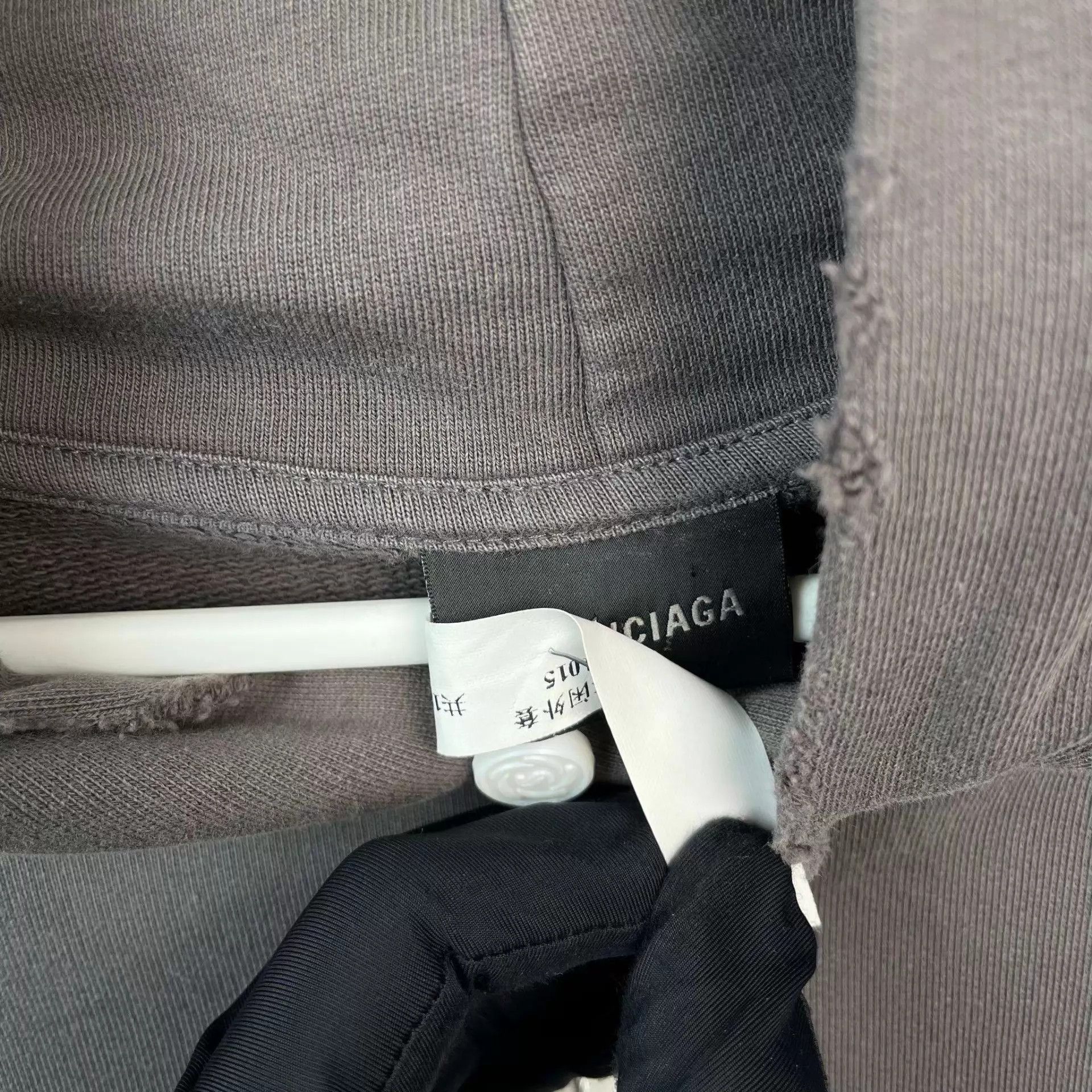 Balenciaga Balenciaga 95 New Gray Hoodie L Size US L / EU 52-54 / 3 - 6 Thumbnail