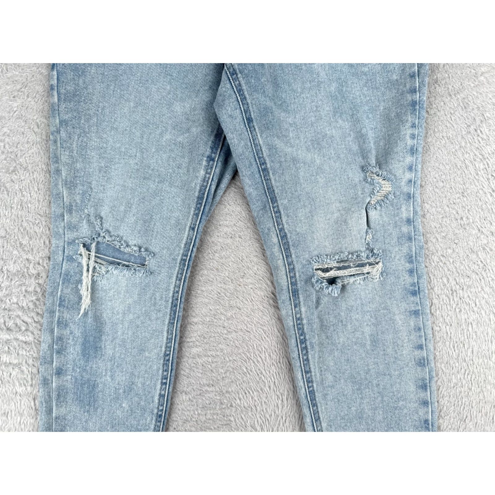 Pacsun PacSun Jeans Womens 2 Green Denim Slim Straight Mid Rise 26x26 Distressed Stretch Pockets 5-Pocket Design Vintage No Mens Womens Size 40" / US 18 - 3 Thumbnail