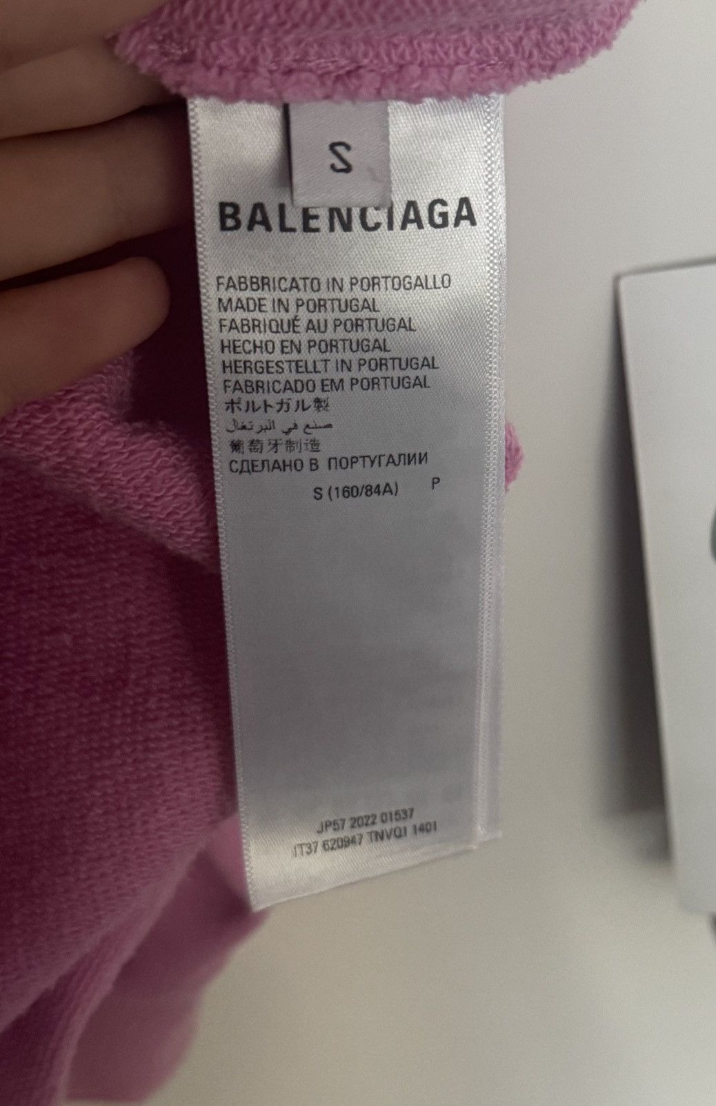 Balenciaga ✅Balenciaga distressed pink “Hand Drawn BB”oversize hoodie Size US S / EU 44-46 / 1 - 6 Thumbnail