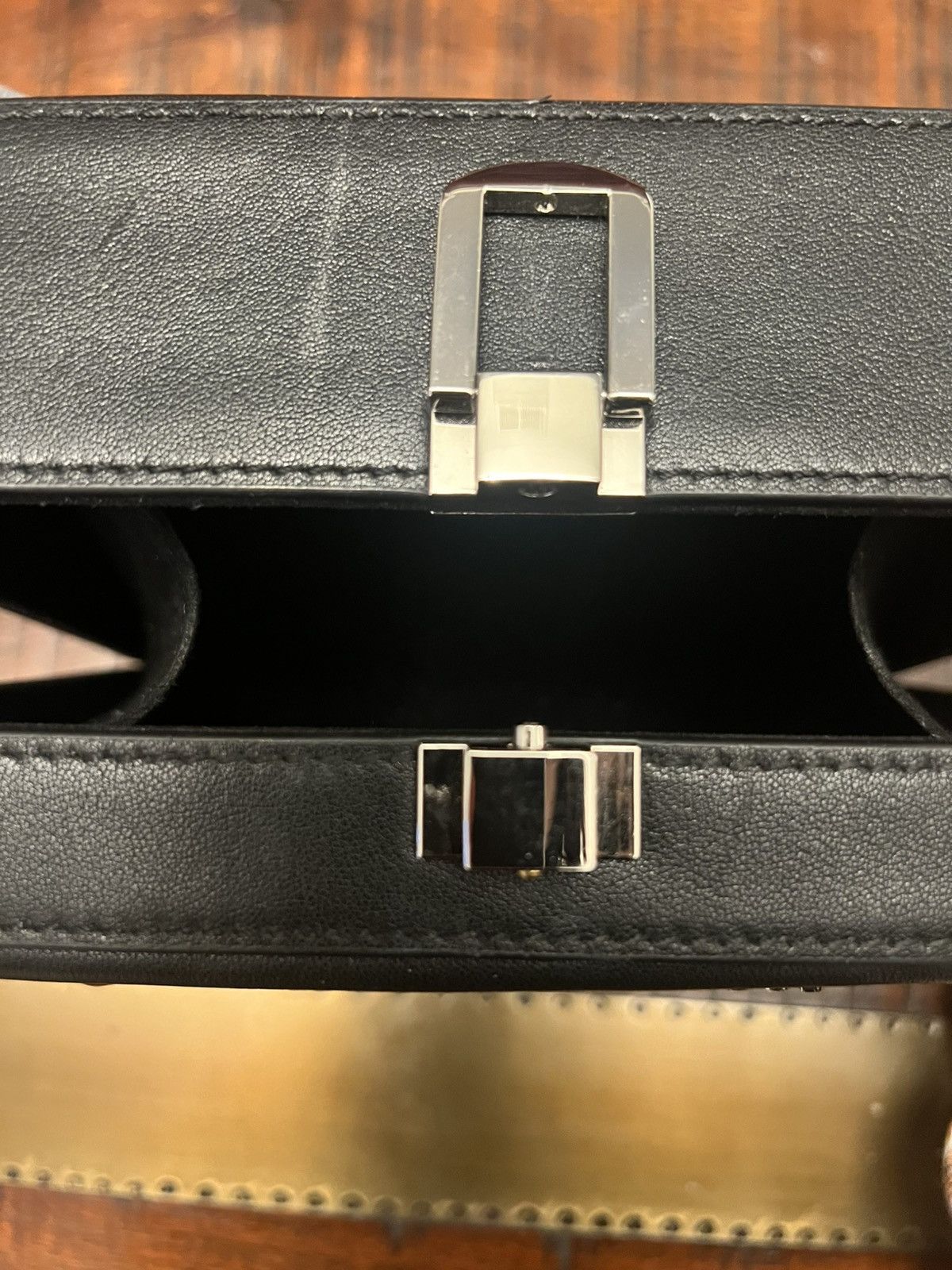 Brandon Blackwood Brandon Blackwood Black Leather Crossbody Bag Size ONE SIZE - 2 Thumbnail
