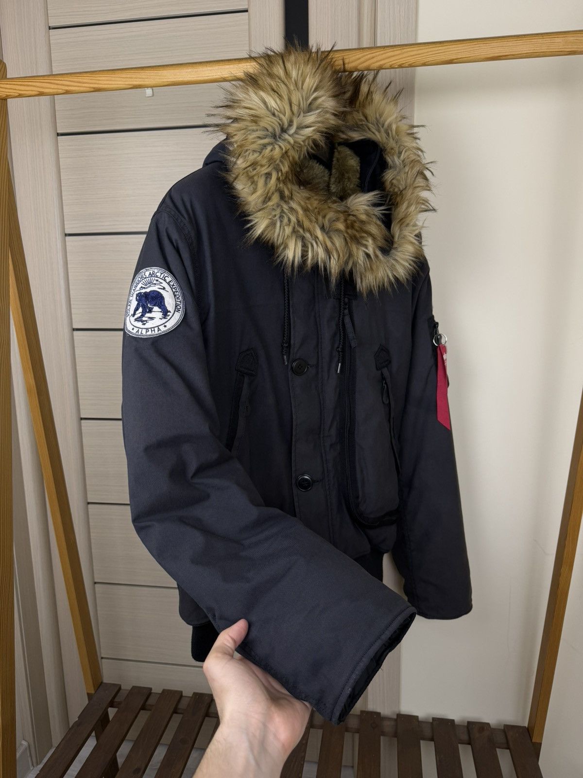 Alpha Industries Alpha Industries Bomber Jacket Polar Arctic Expeditions Y2K Size US XL / EU 56 / 4 - 4 Thumbnail