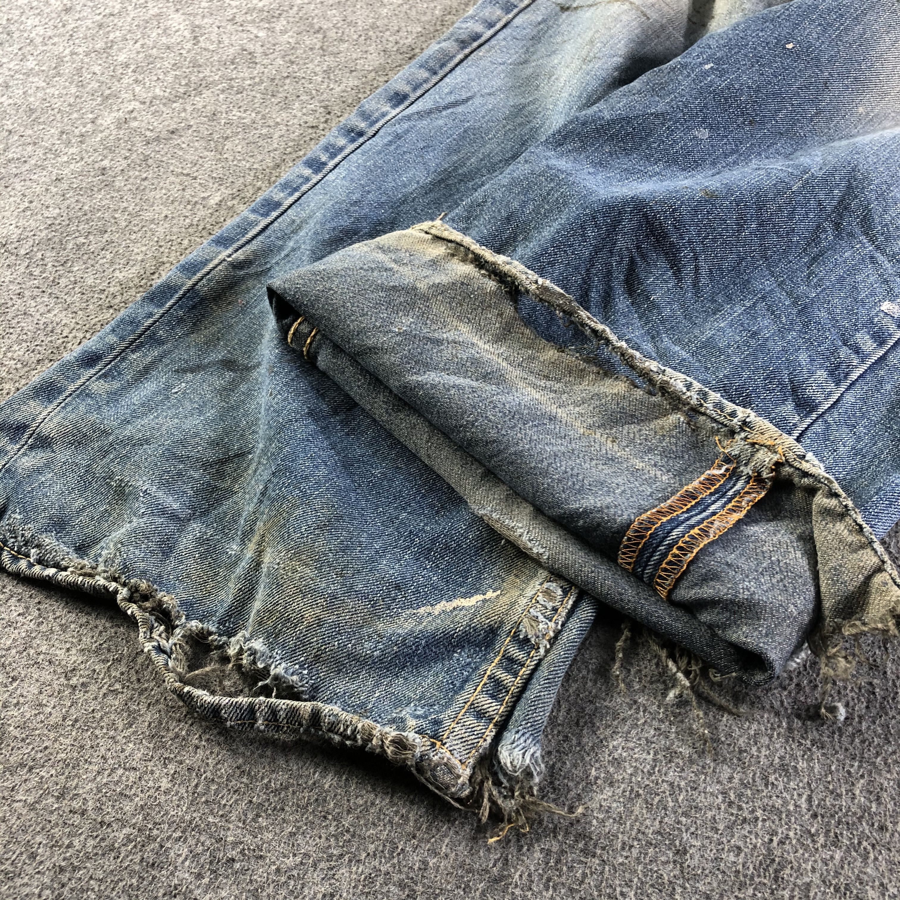 Levi's Vintage Distressed Levis Jeans-J4370 Size US 34 / EU 50 - 7 Thumbnail
