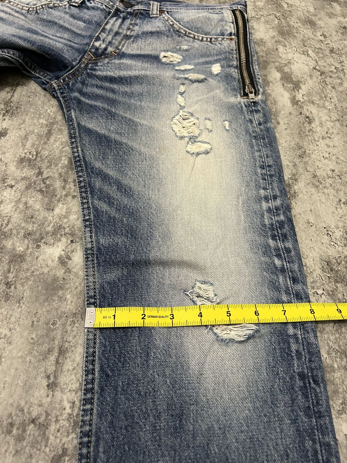 Japanese Brand RNA Inch Distressed Ripped Jeans Size US 30 / EU 46 - 19 Thumbnail