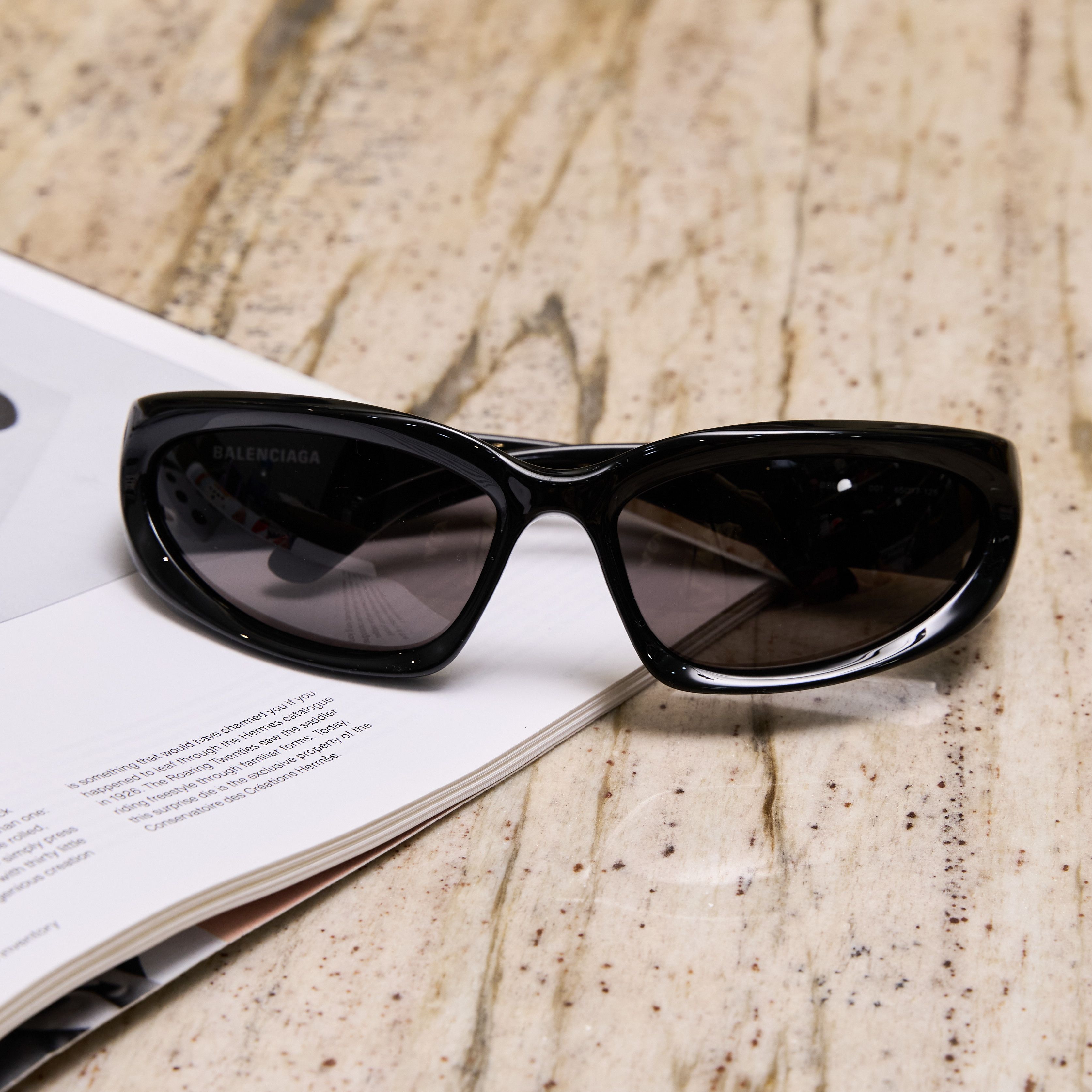 Balenciaga BALENCIAGA BB0157S 001 Sunglasses BLACK Size ONE SIZE - 3 Thumbnail