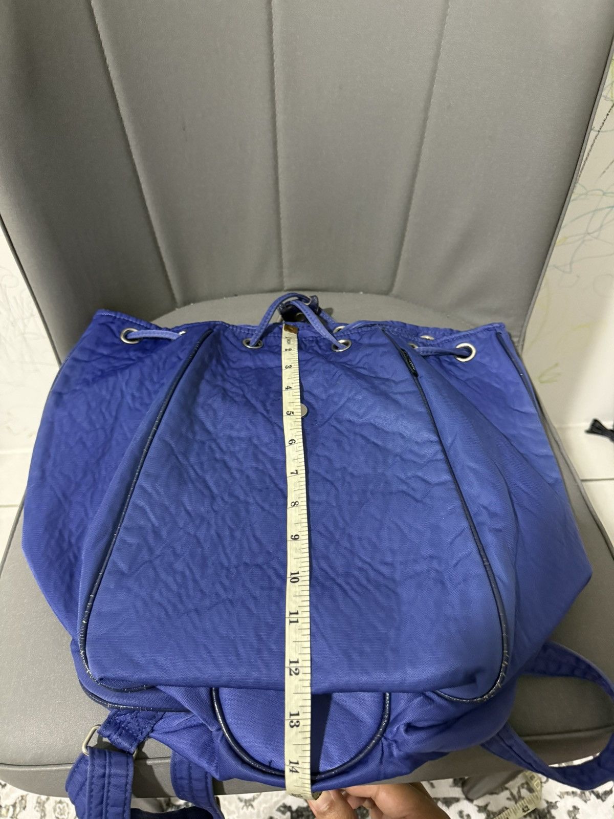 Issey Miyake × Japanese Brand × Vintage RARE Vintage Issey Miyake Japanese Brand Blue Large Backpack Size ONE SIZE - 19 Thumbnail