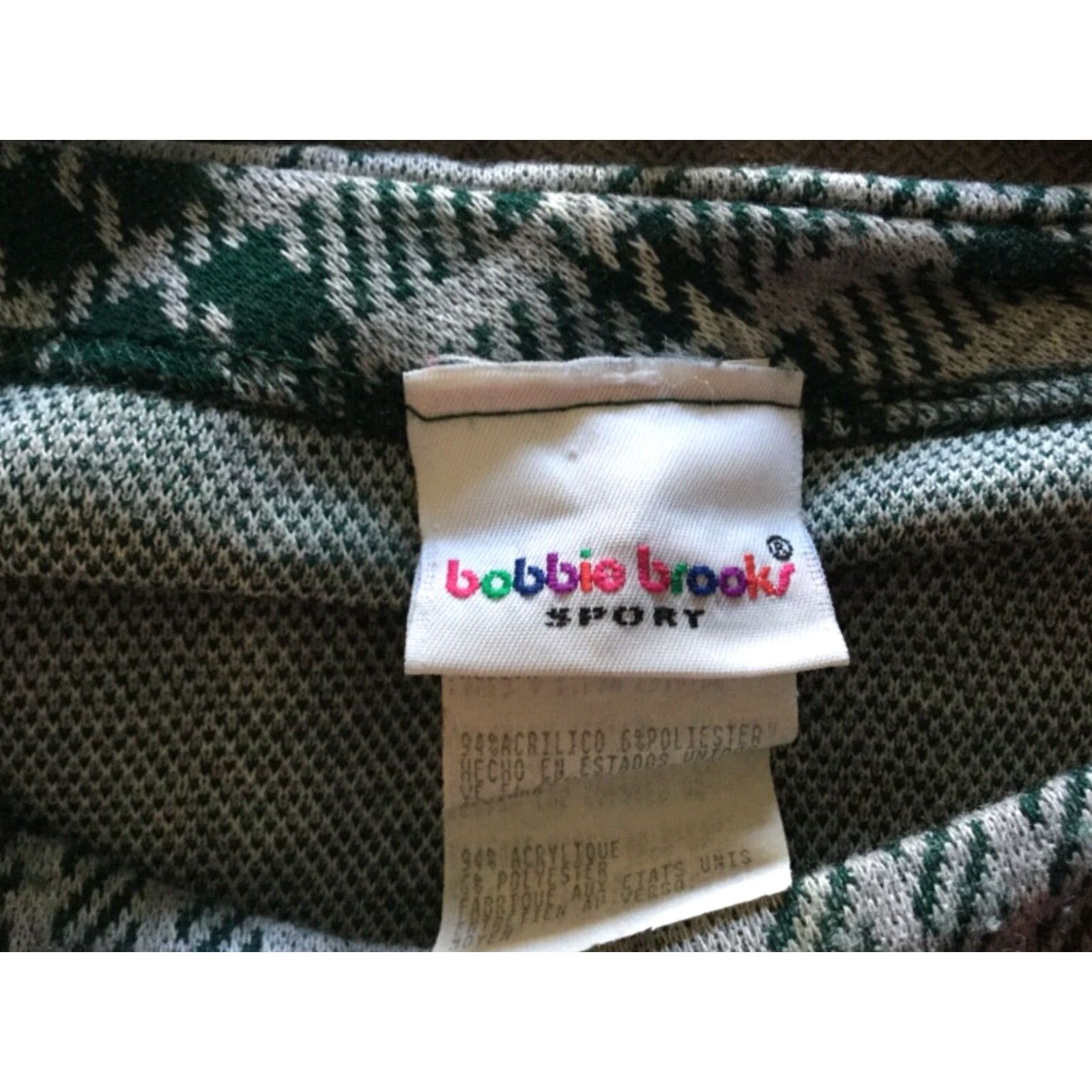 Vintage VINTAGE Bobbie Brooks Pant Suit Green Plaid Medium Womens Size 32" / US 10 / IT 46 - 6 Thumbnail
