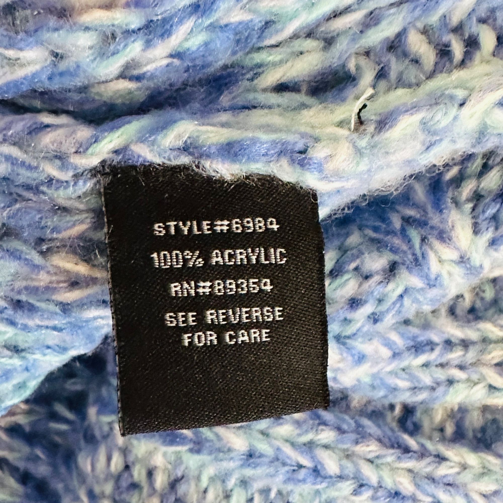 Other ✨Ultra Flirt Womens Sz L Long Sleeve Knit Sweater Blue Ombre Size L / US 10 / IT 46 - 6 Thumbnail