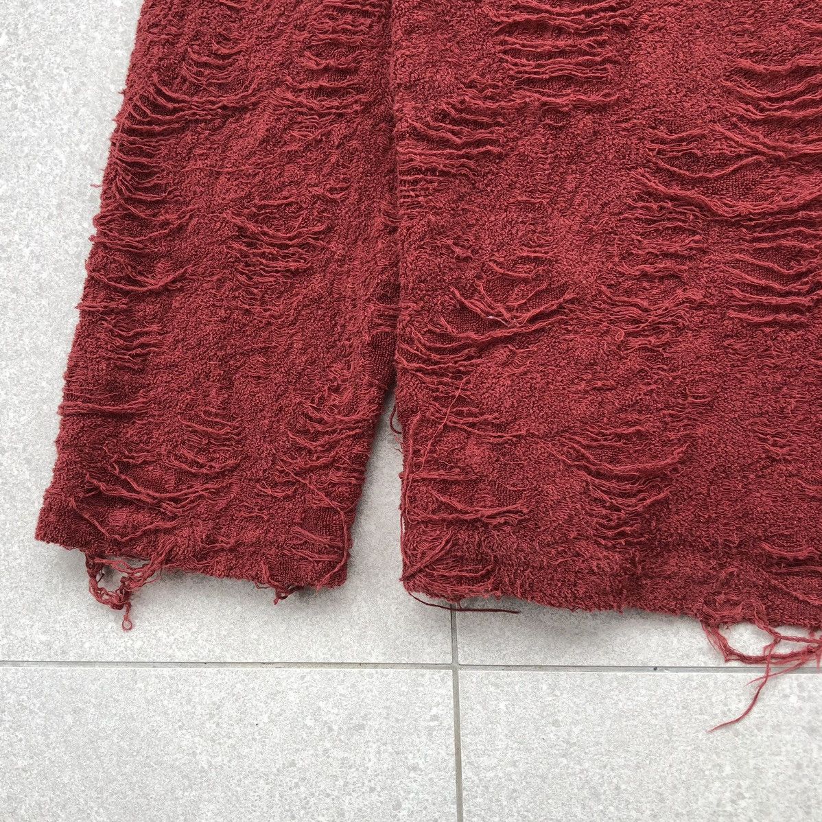 Japanese Brand Weirdo Towel shirt Distressed Long Sleeve Cotton Blend 🇯🇵 Size US L / EU 52-54 / 3 - 8 Thumbnail