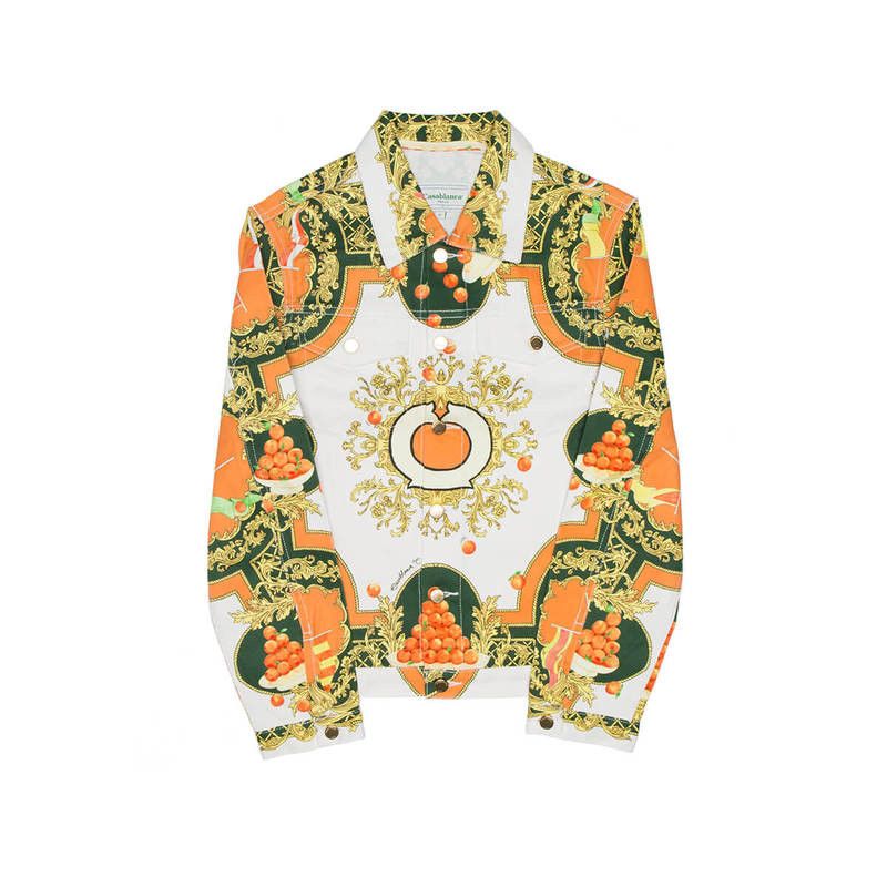 Casablanca o1mle0326 Printed Denim Jacket Animal-Print in Multicolor Size US S / EU 44-46 / 1 - 1 Preview