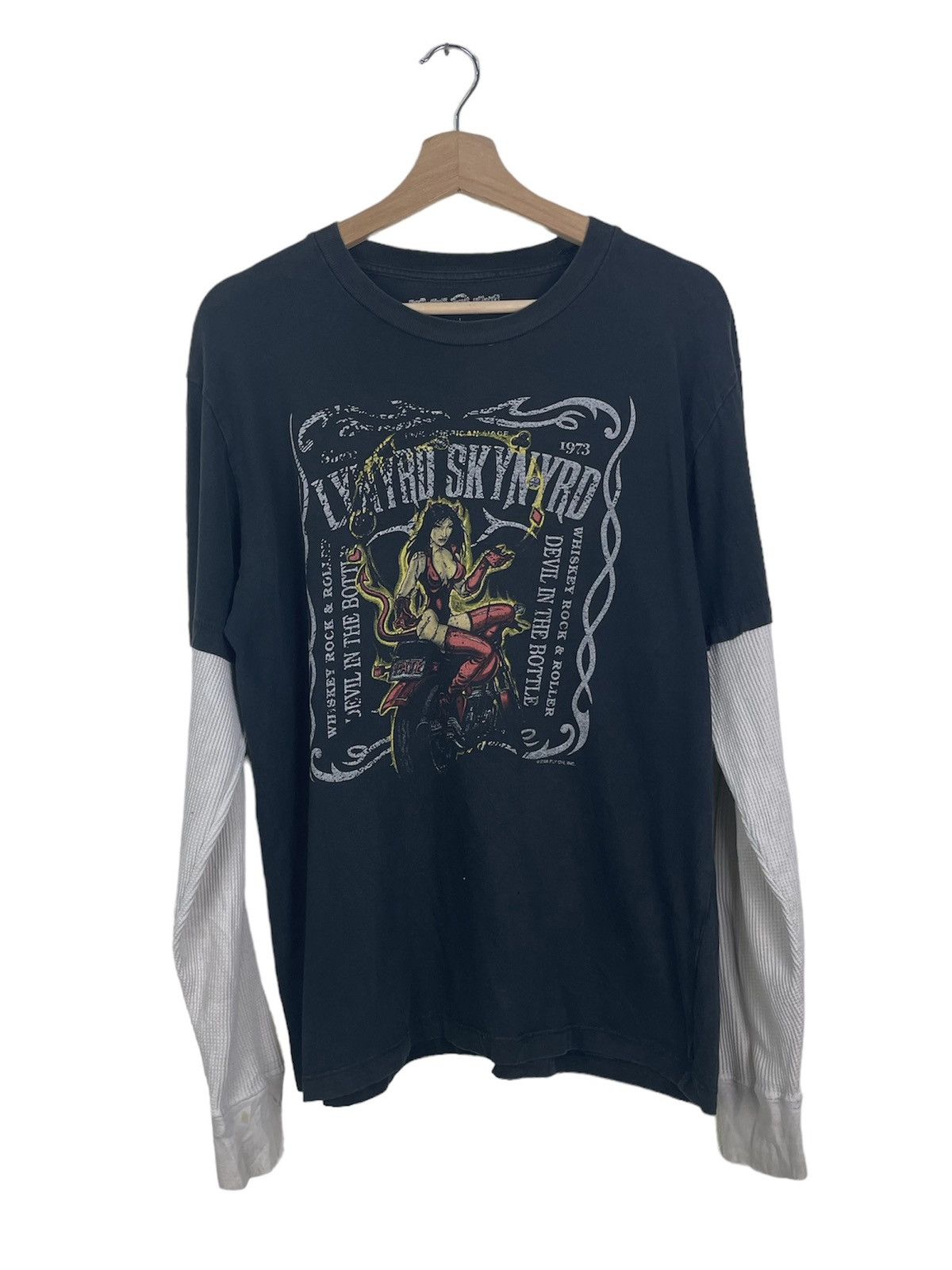 Band Tees × Vintage Liquid Blue Lynyrd Skynyrd Devil Layered Tee Size US L / EU 52-54 / 3 - 2 Thumbnail